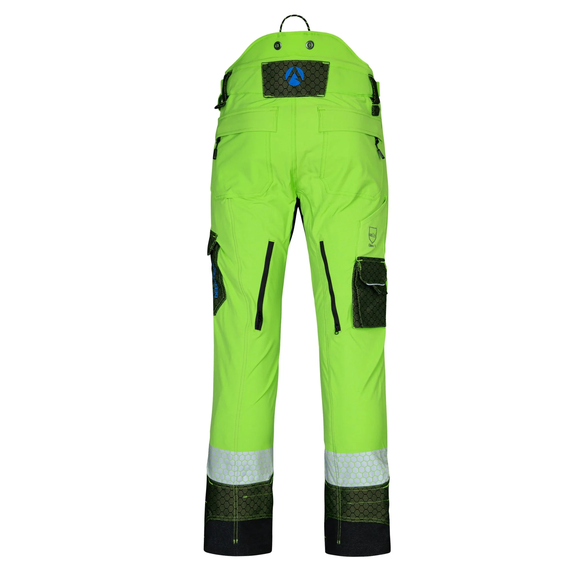 AT4080 - Arbortec Deep Forest Chainsaw Trousers Design A/Class 1 - Lime - Image 2