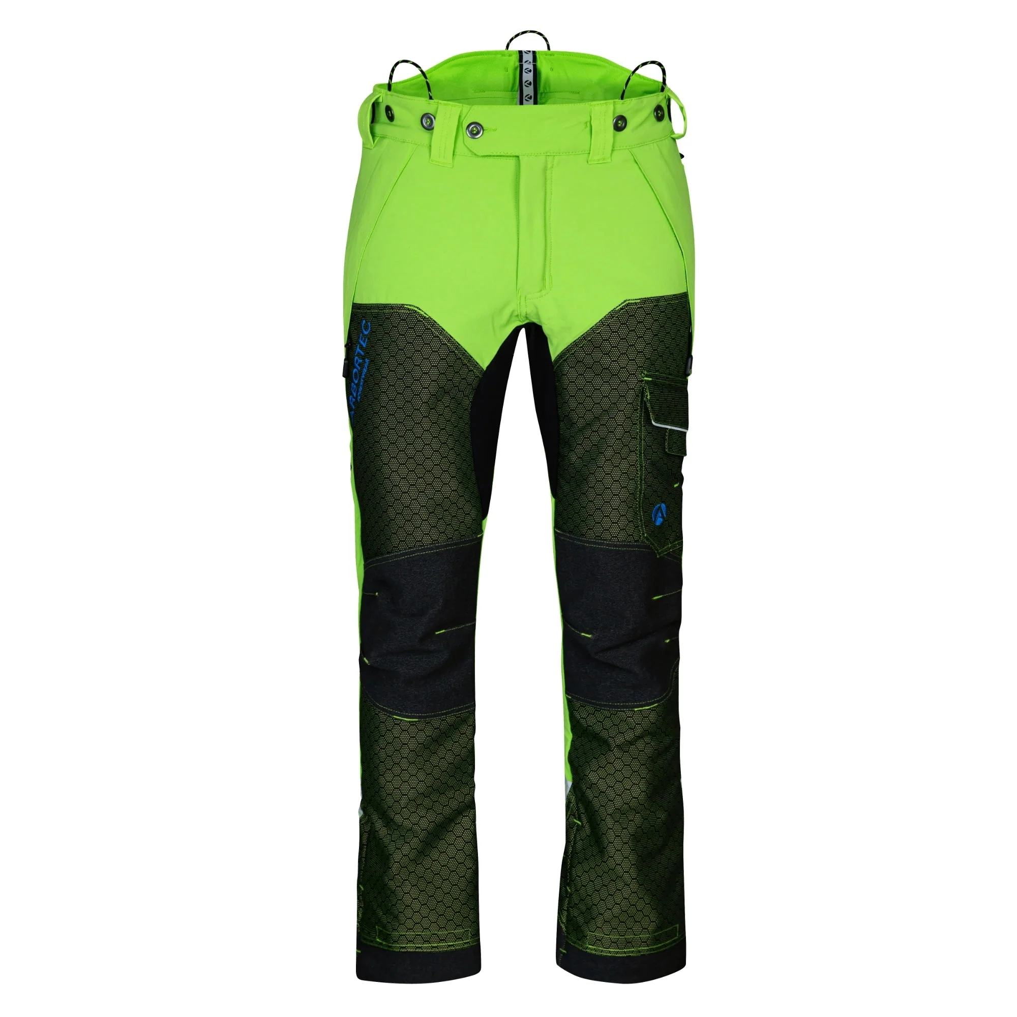 AT4080 - Arbortec Deep Forest Chainsaw Trousers Design A/Class 1 - Lime - Image 3