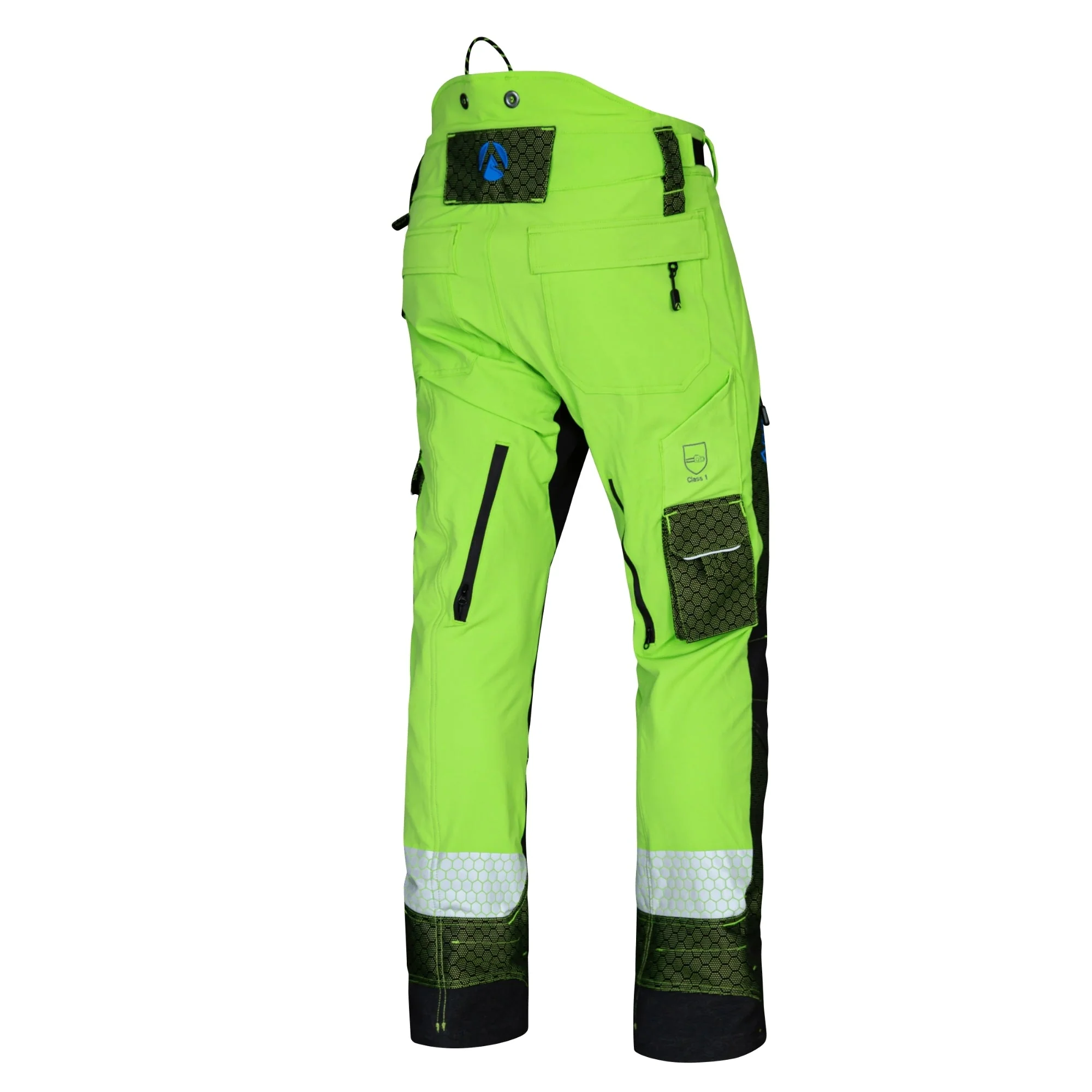 AT4080 - Arbortec Deep Forest Chainsaw Trousers Design A/Class 1 - Lime - Image 4