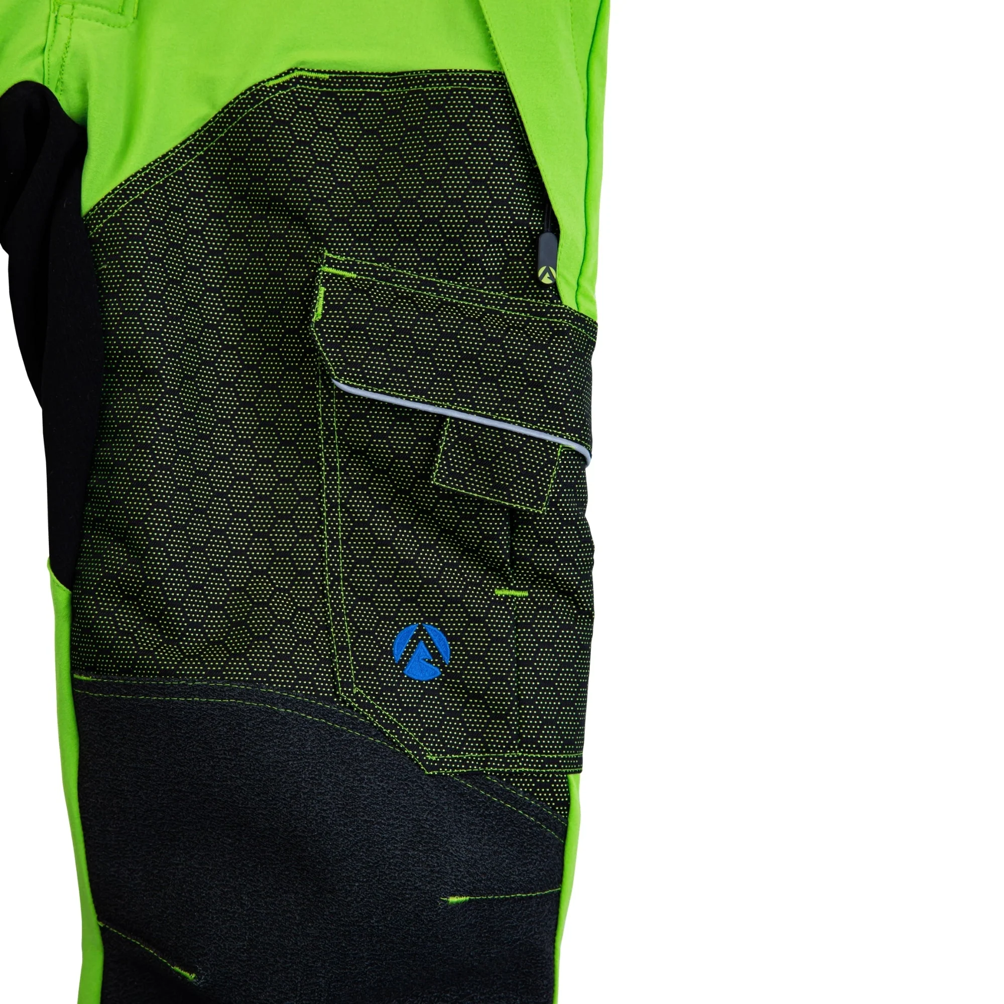 AT4080 - Arbortec Deep Forest Chainsaw Trousers Design A/Class 1 - Lime - Image 5