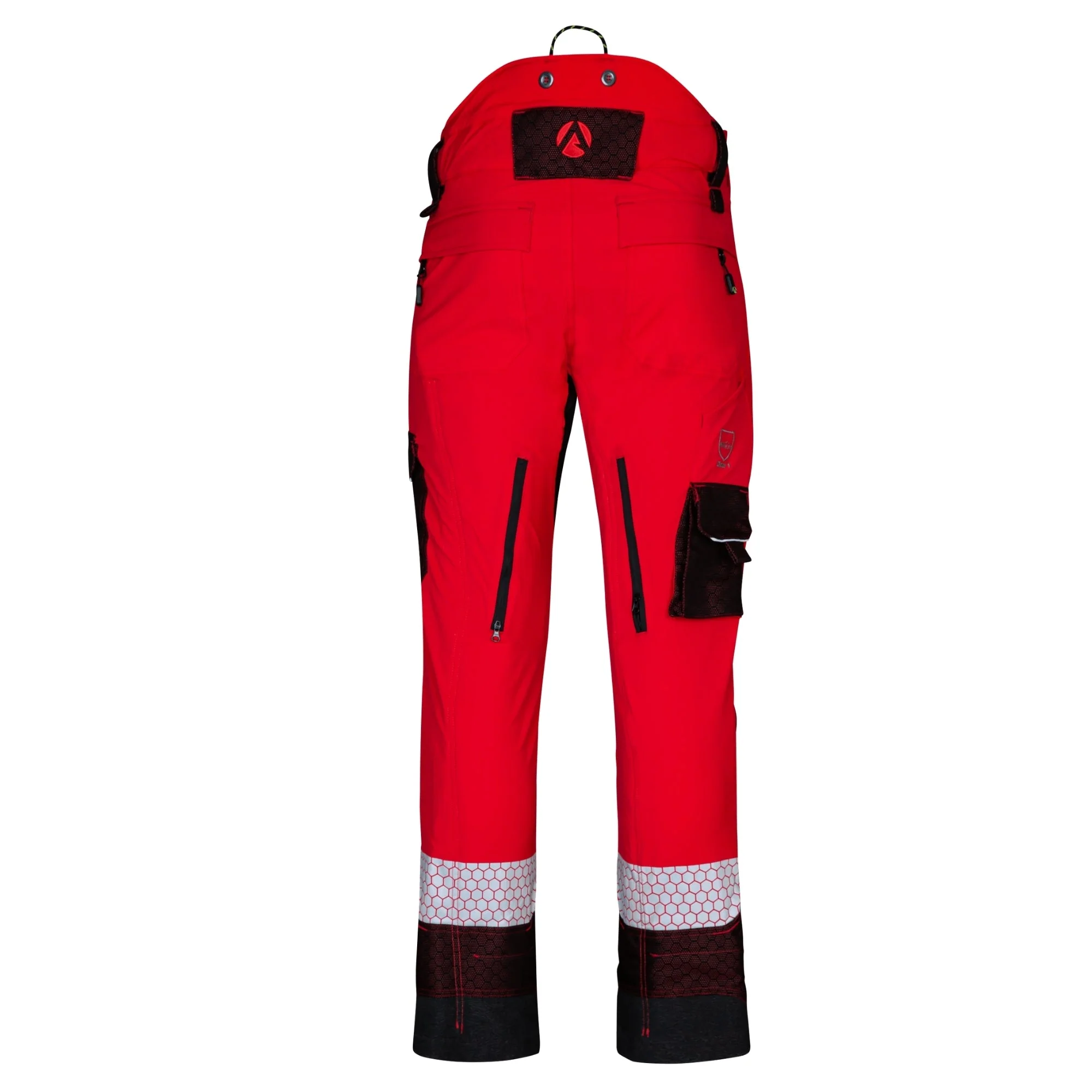 AT4080 - Arbortec Deep Forest Chainsaw Trousers Design A/Class 1 - Red - Image 5