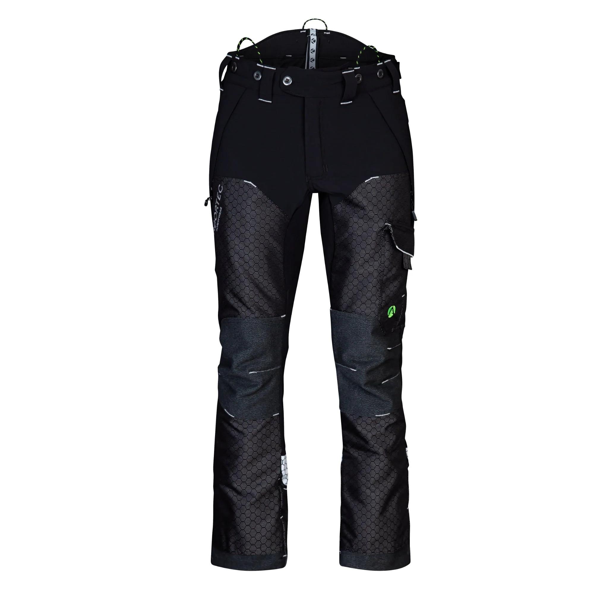 AT4090 - Arbortec Deep Forest Chainsaw Trousers Design C/Class 1 - Black - Image 2