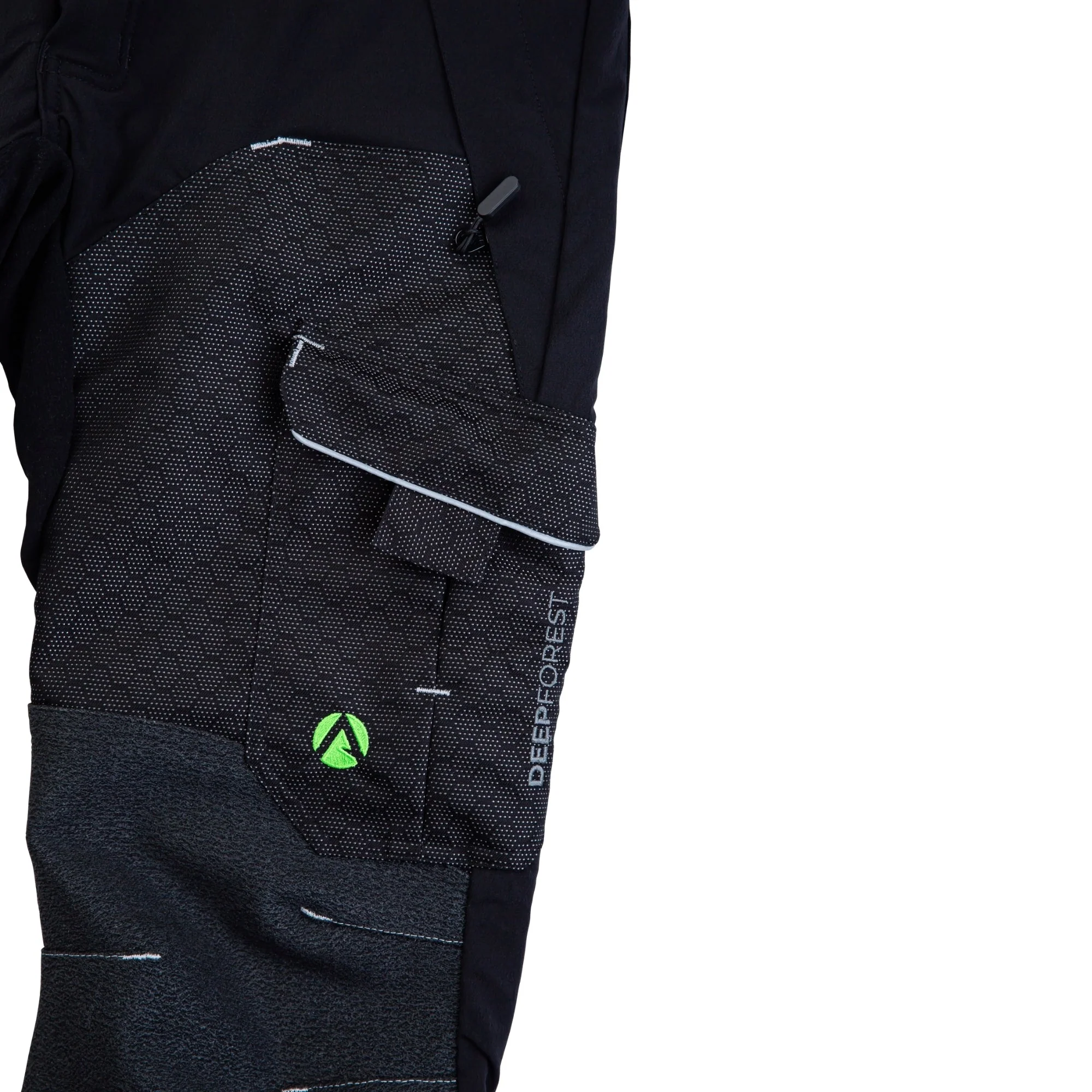 AT4090 - Arbortec Deep Forest Chainsaw Trousers Design C/Class 1 - Black - Image 6