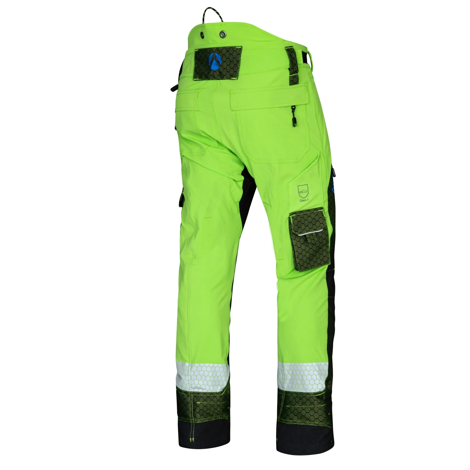 AT4090 - Arbortec Deep Forest Chainsaw Trousers Design C/Class 1 - Lime - Image 4