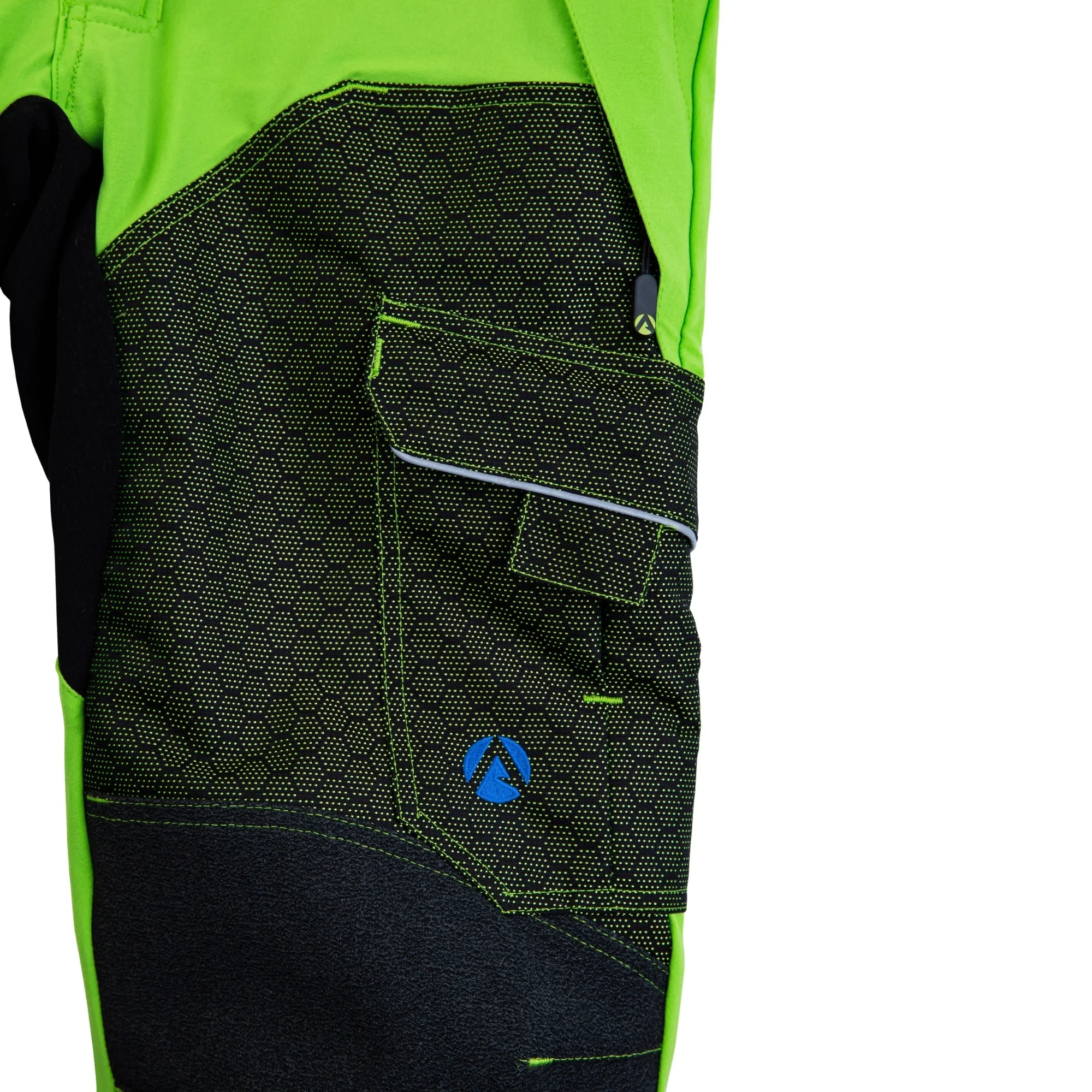 AT4090 - Arbortec Deep Forest Chainsaw Trousers Design C/Class 1 - Lime - Image 5