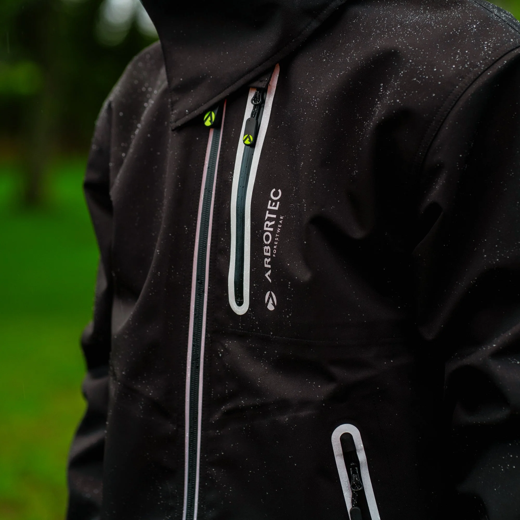 AT4420 Full-Zip Waterproof Work Jacket – Black - Image 11