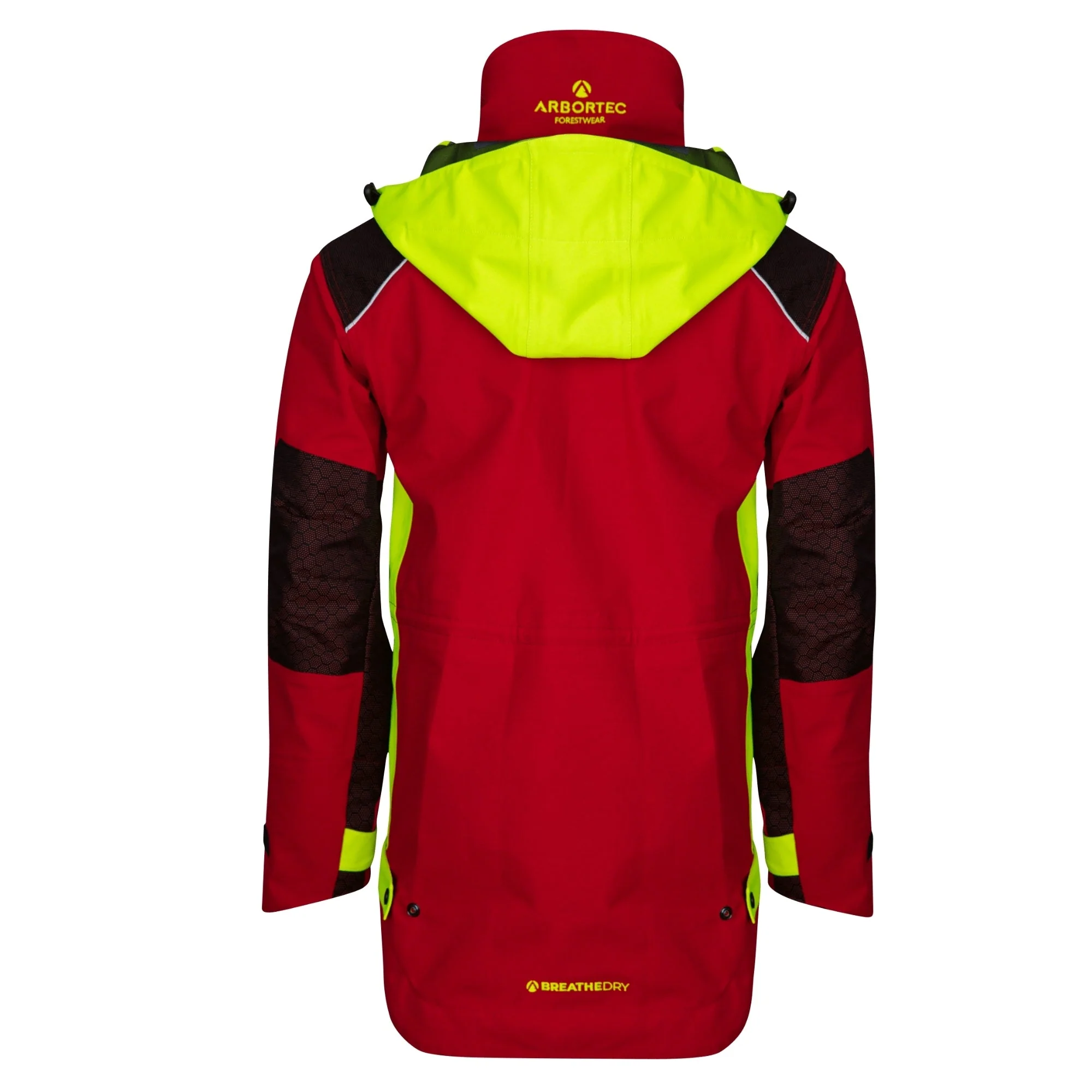 AT4460 - Heavy Duty Half Zip Waterproof Jacket - Red - Image 3