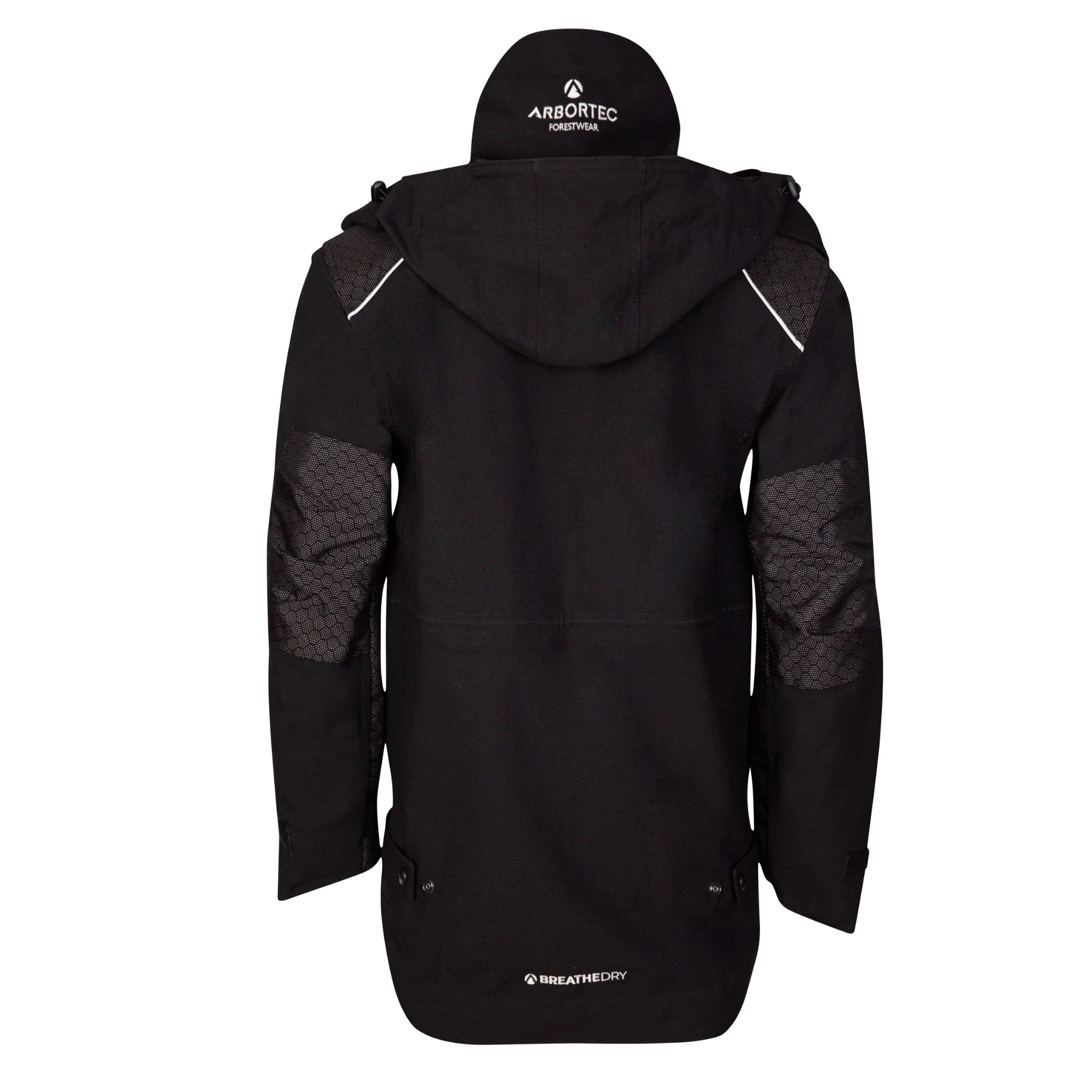 AT4480 - Heavy Duty Full Zip Waterproof Jacket - Black - Image 3