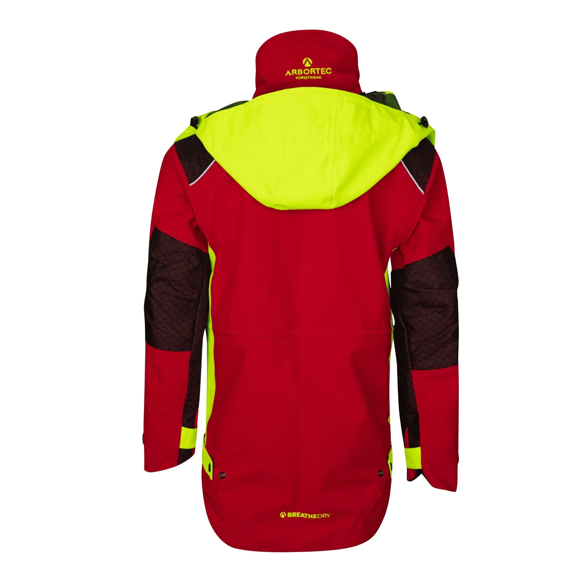 AT4480 - Heavy Duty Full Zip Waterproof Jacket - Red - Image 3