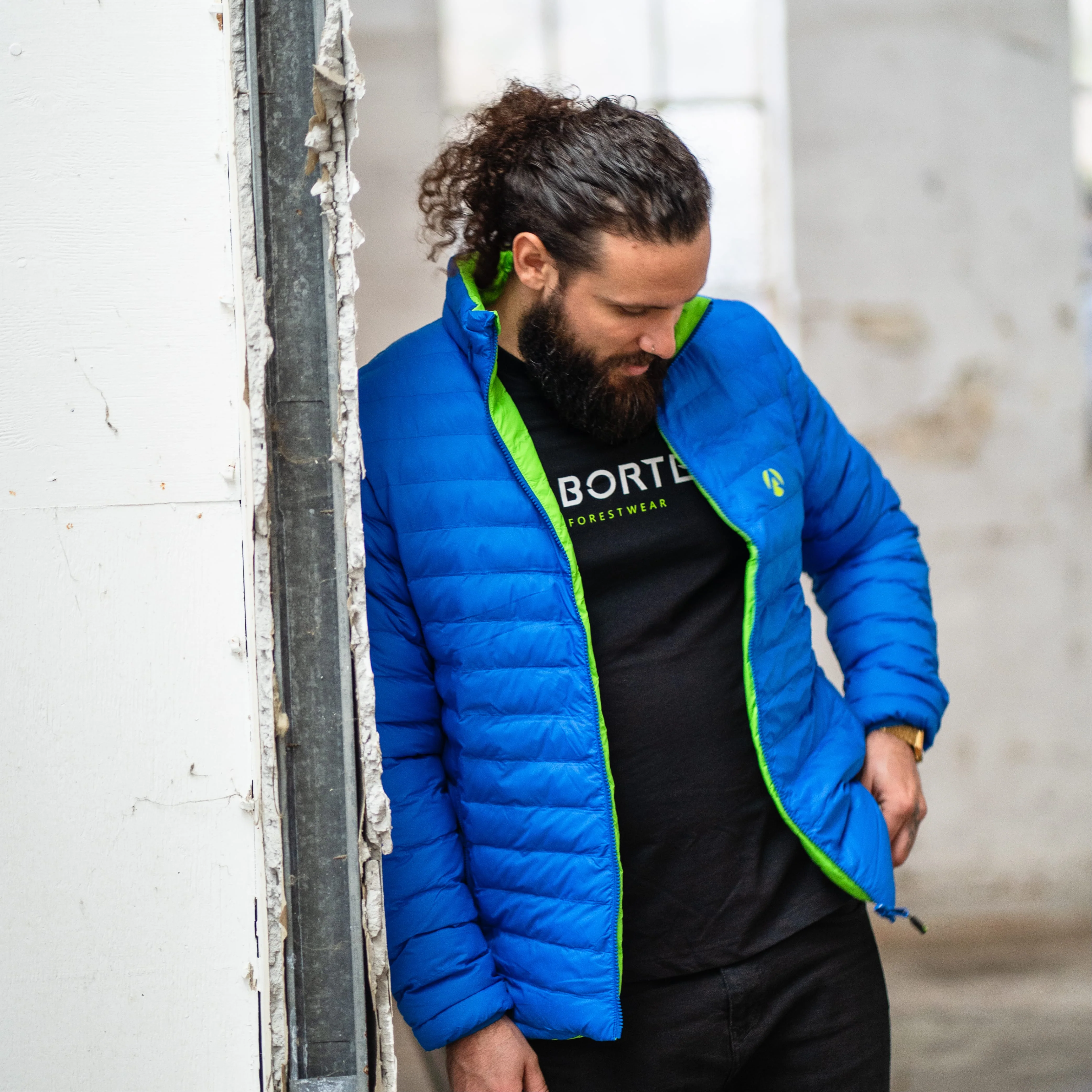 AT4600 - Reversible Puffer Jacket - Lime/Blue - Image 15