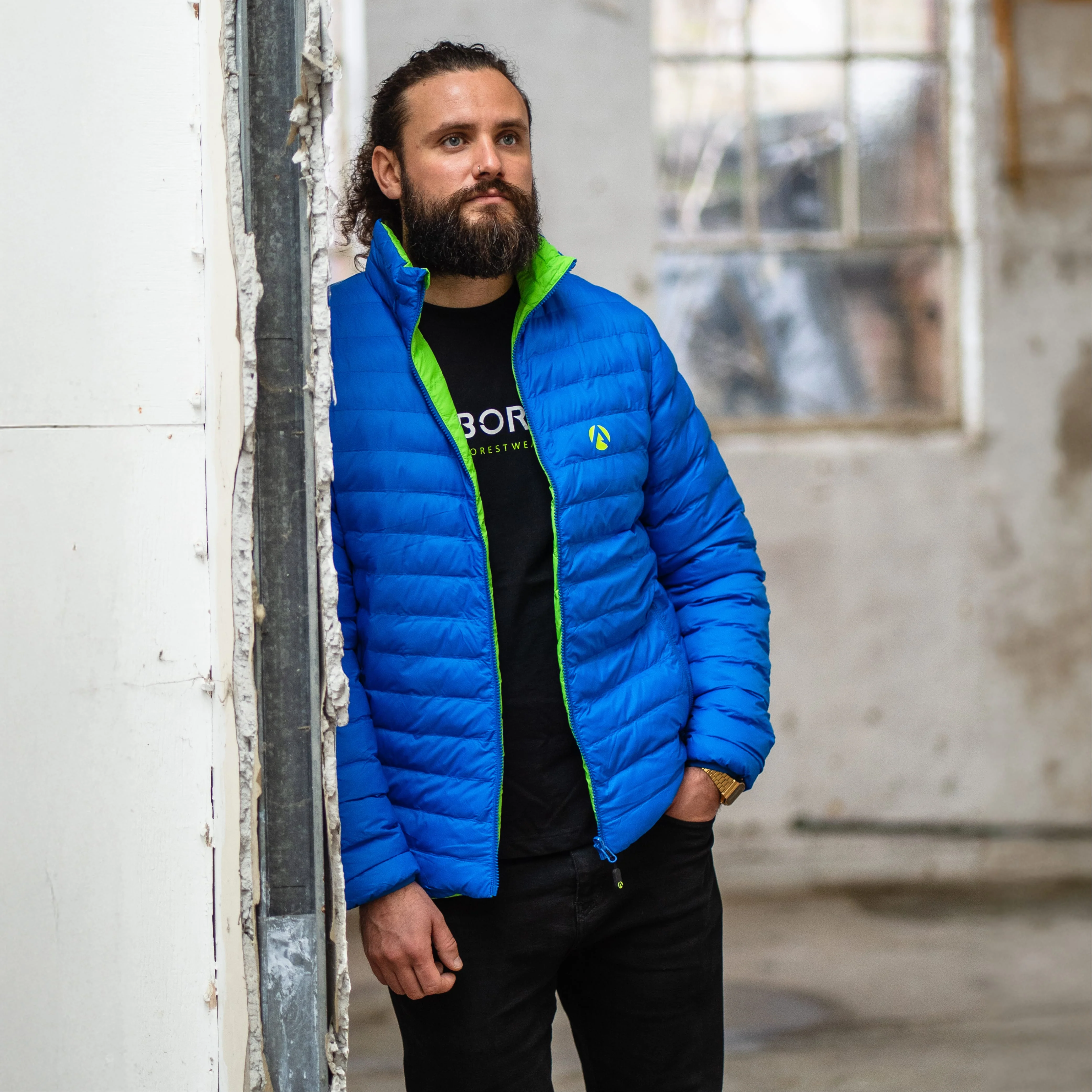 AT4600 - Reversible Puffer Jacket - Lime/Blue - Image 16