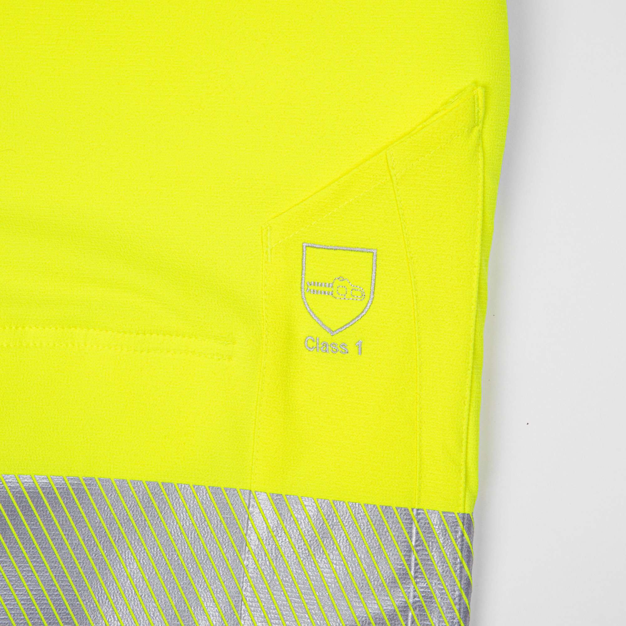 ATHV4050 Breatheflex Chainsaw Trousers Design C Class 1 - Hi-Vis Yellow/Kevlar - Image 9