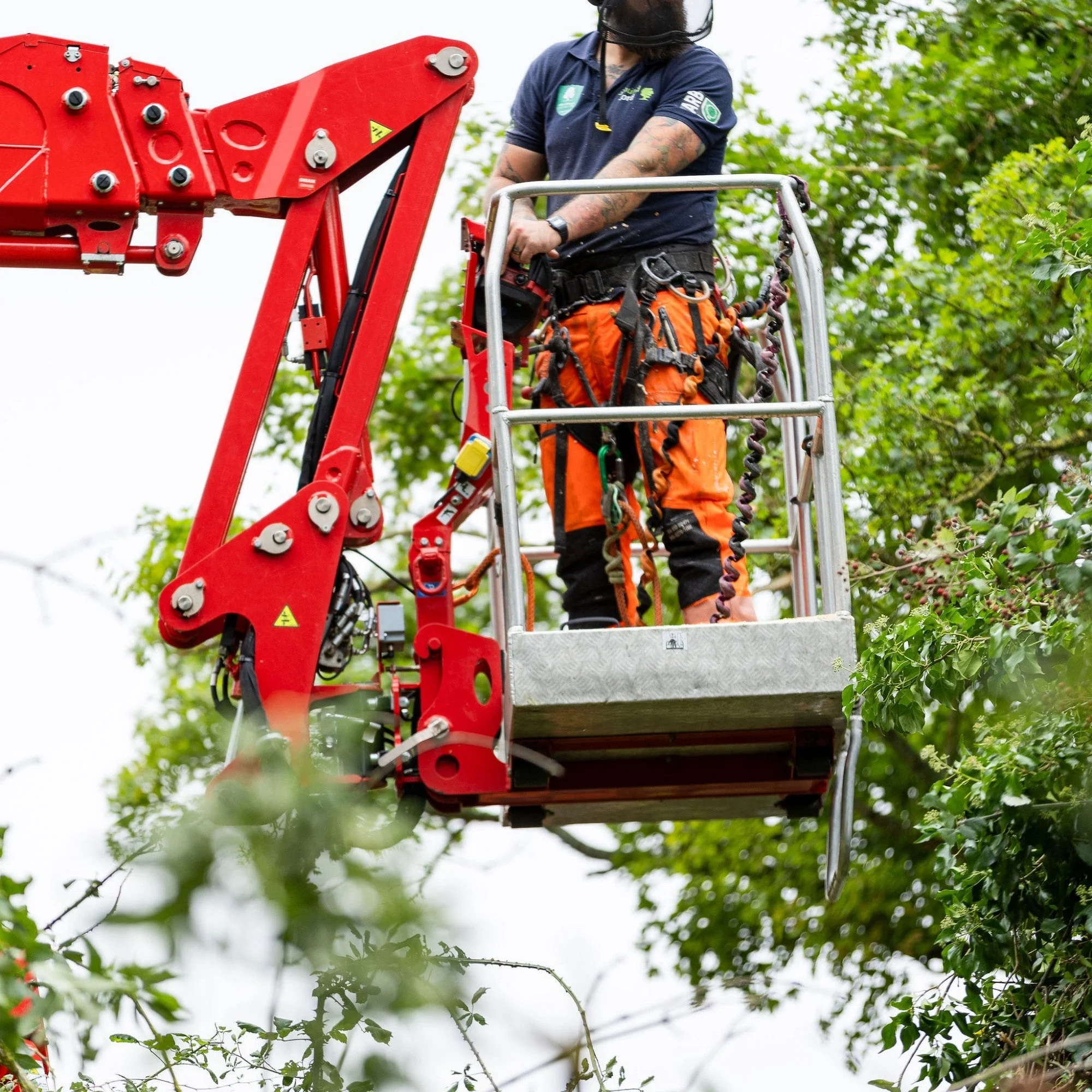 ATHV4070 Breatheflex Pro Chainsaw Trousers Design C Class 1 - Hi-Vis Orange - Image 12