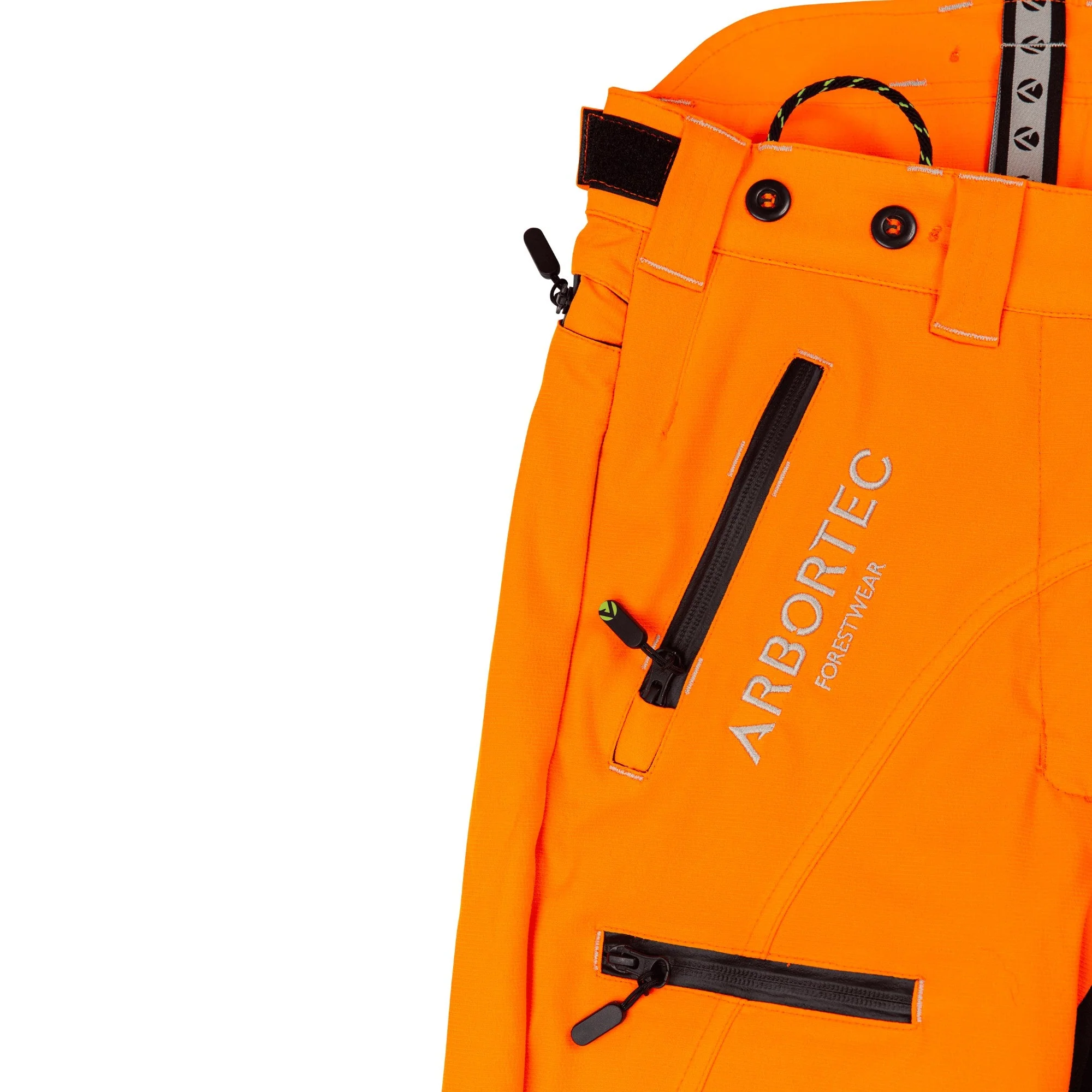 ATHV4060(F) Breatheflex Pro Women's Chainsaw Trousers Class 1 / Design A - Hi-Vis Orange - Image 4