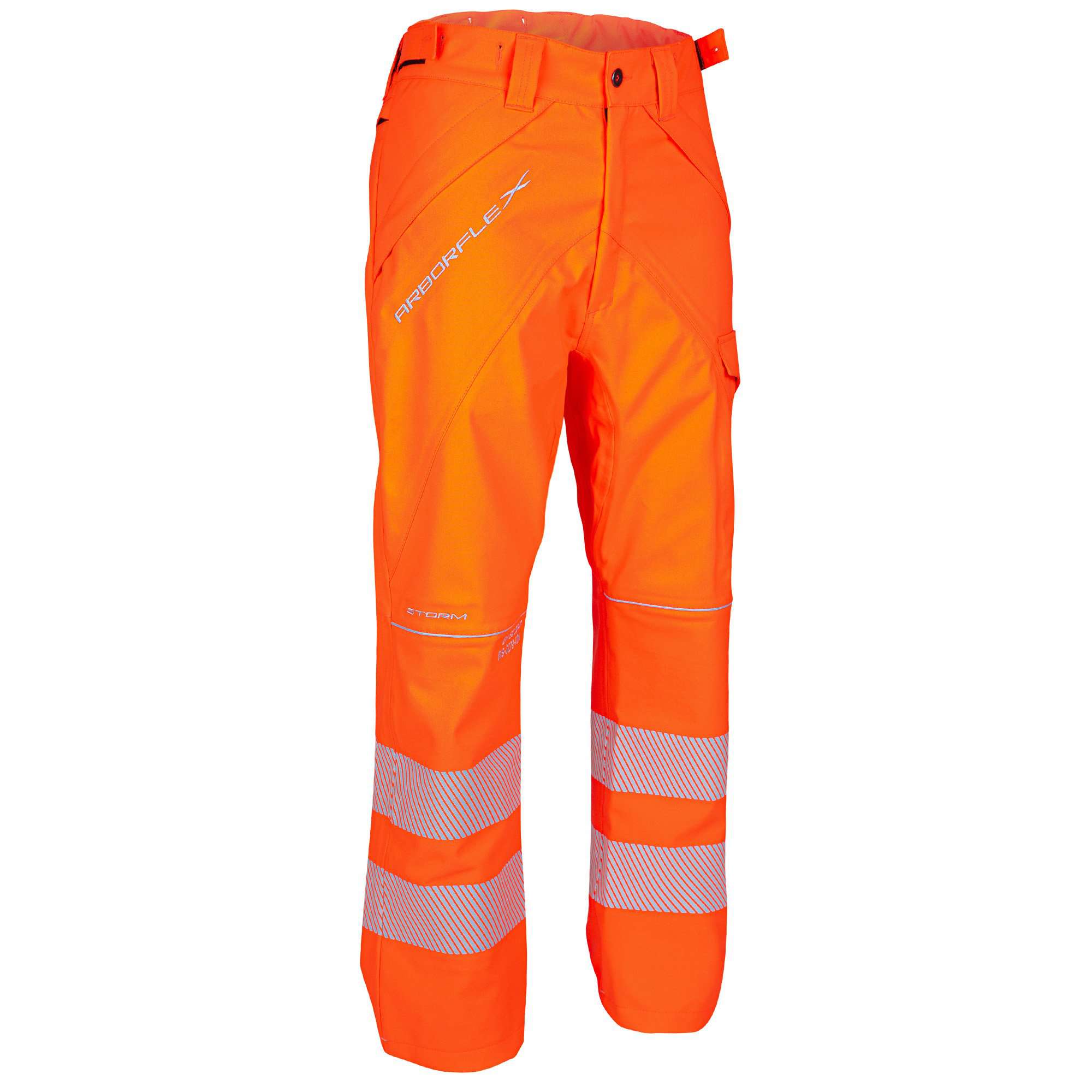 ATHV4145 Arborflex Storm Work Trousers - Hi-Vis Orange - Image 3