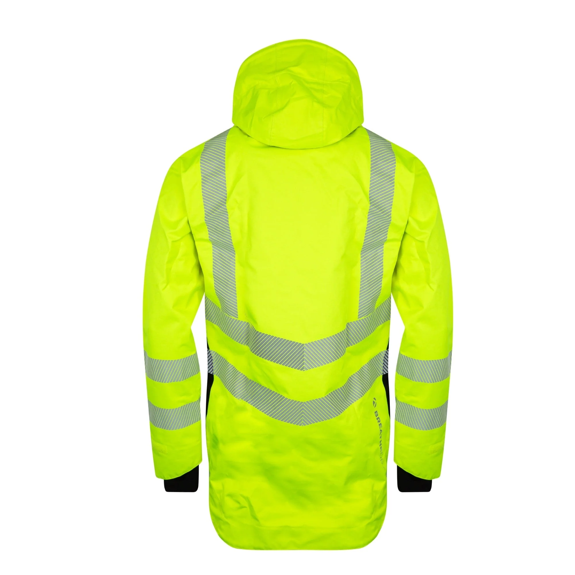 ATHV4400 Half Zip Waterproof Jacket - Hi-Vis Yellow - Image 3