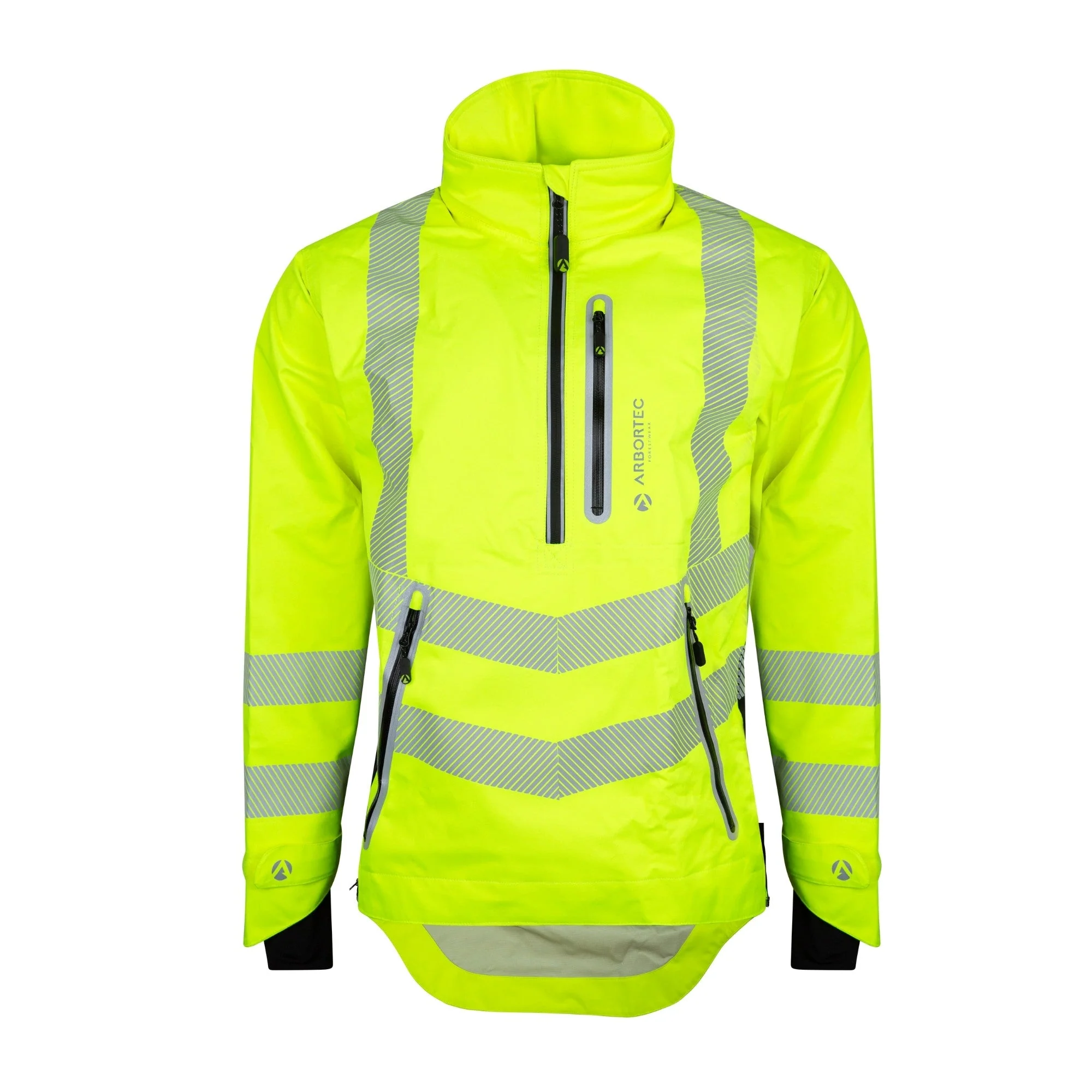 ATHV4400 Half Zip Waterproof Jacket - Hi-Vis Yellow - Image 4