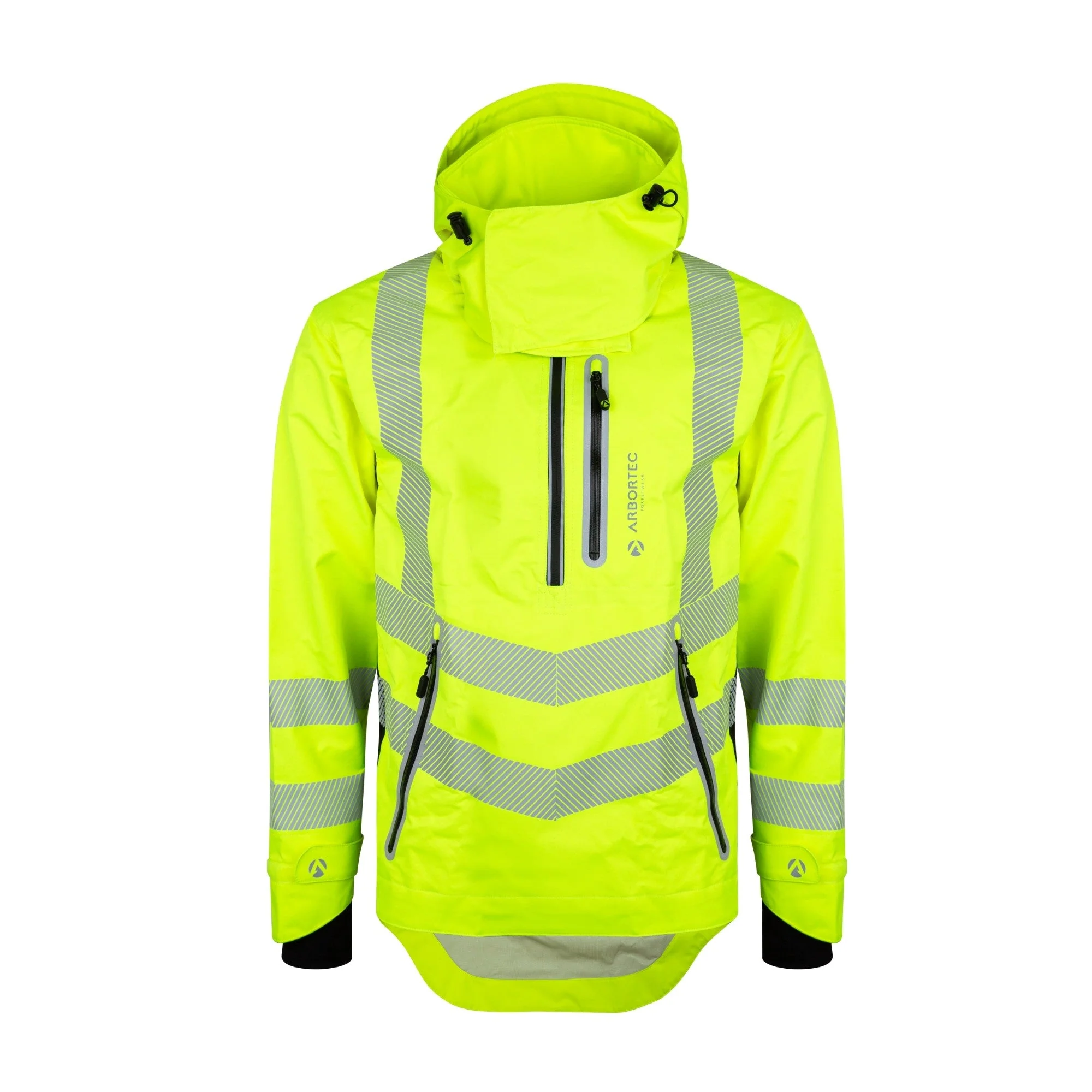 ATHV4400 Half Zip Waterproof Jacket - Hi-Vis Yellow - Image 5