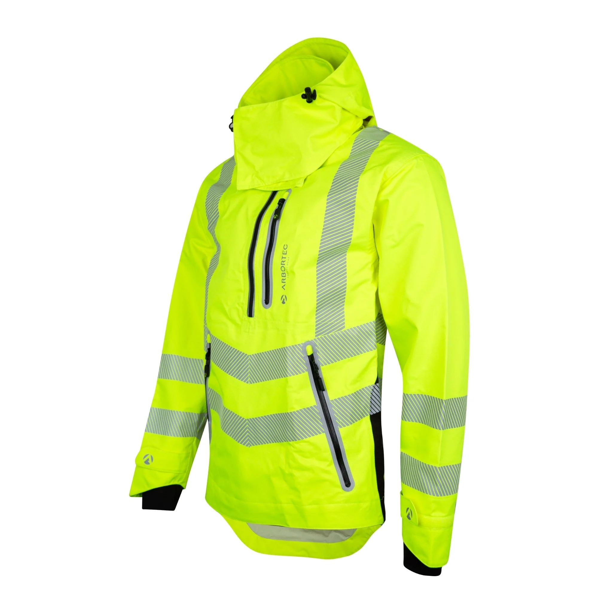 ATHV4400 Half Zip Waterproof Jacket - Hi-Vis Yellow - Image 6