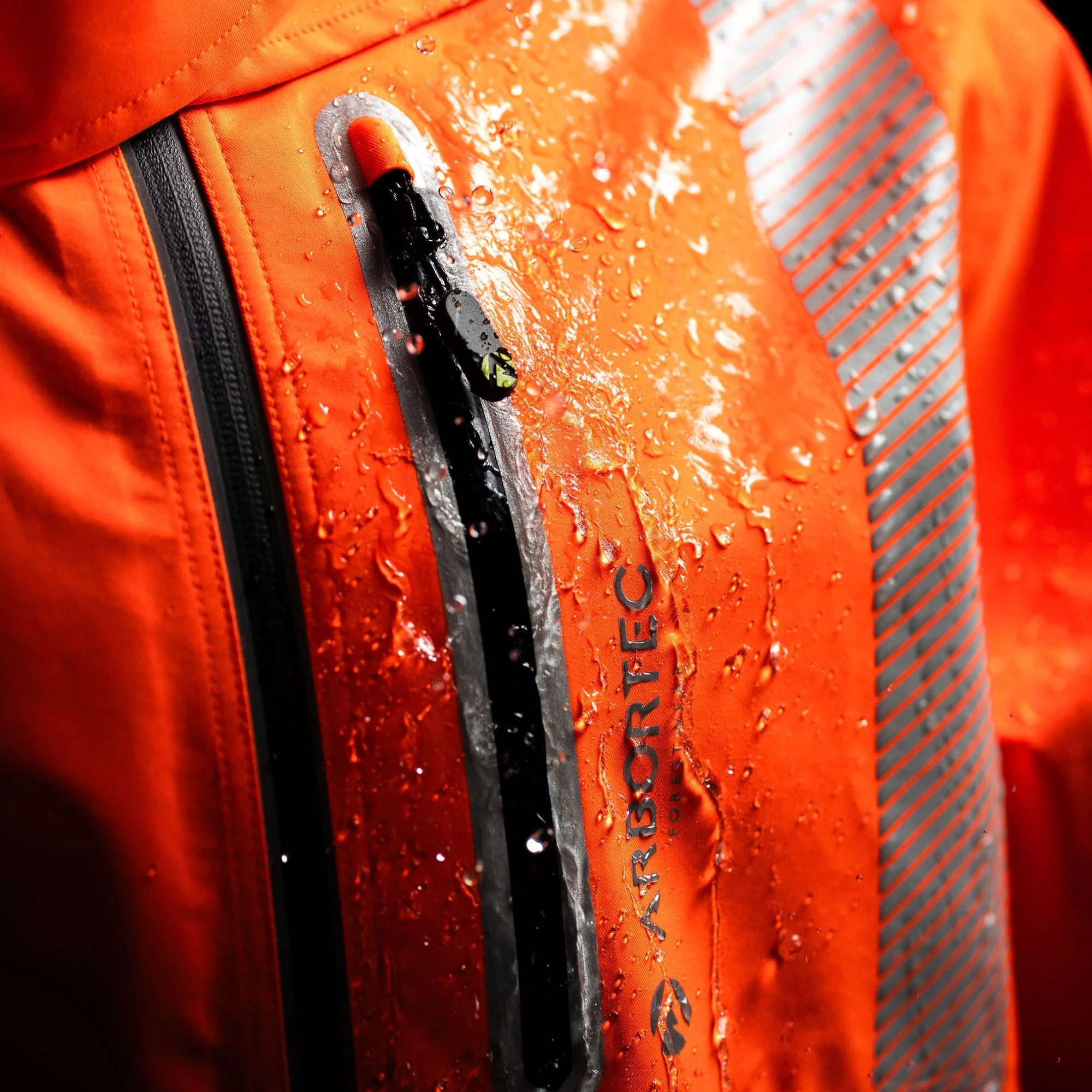 ATHV4420 Full Zip Waterproof Work Jacket – Hi-Vis Orange - Image 11