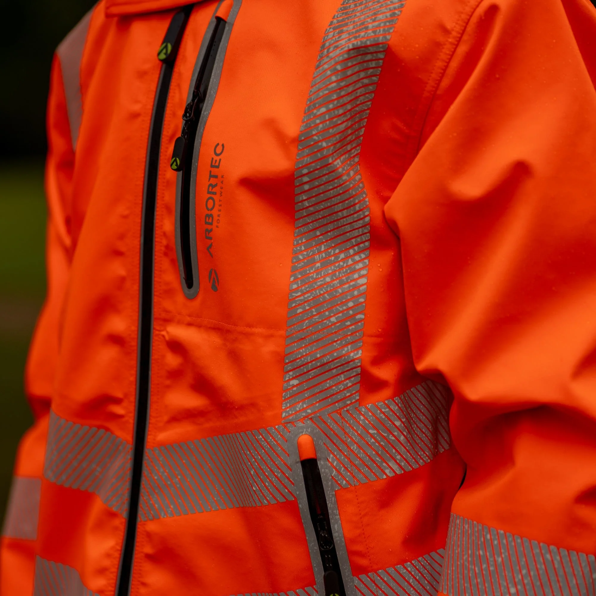 ATHV4420 Full Zip Waterproof Work Jacket – Hi-Vis Orange - Image 13