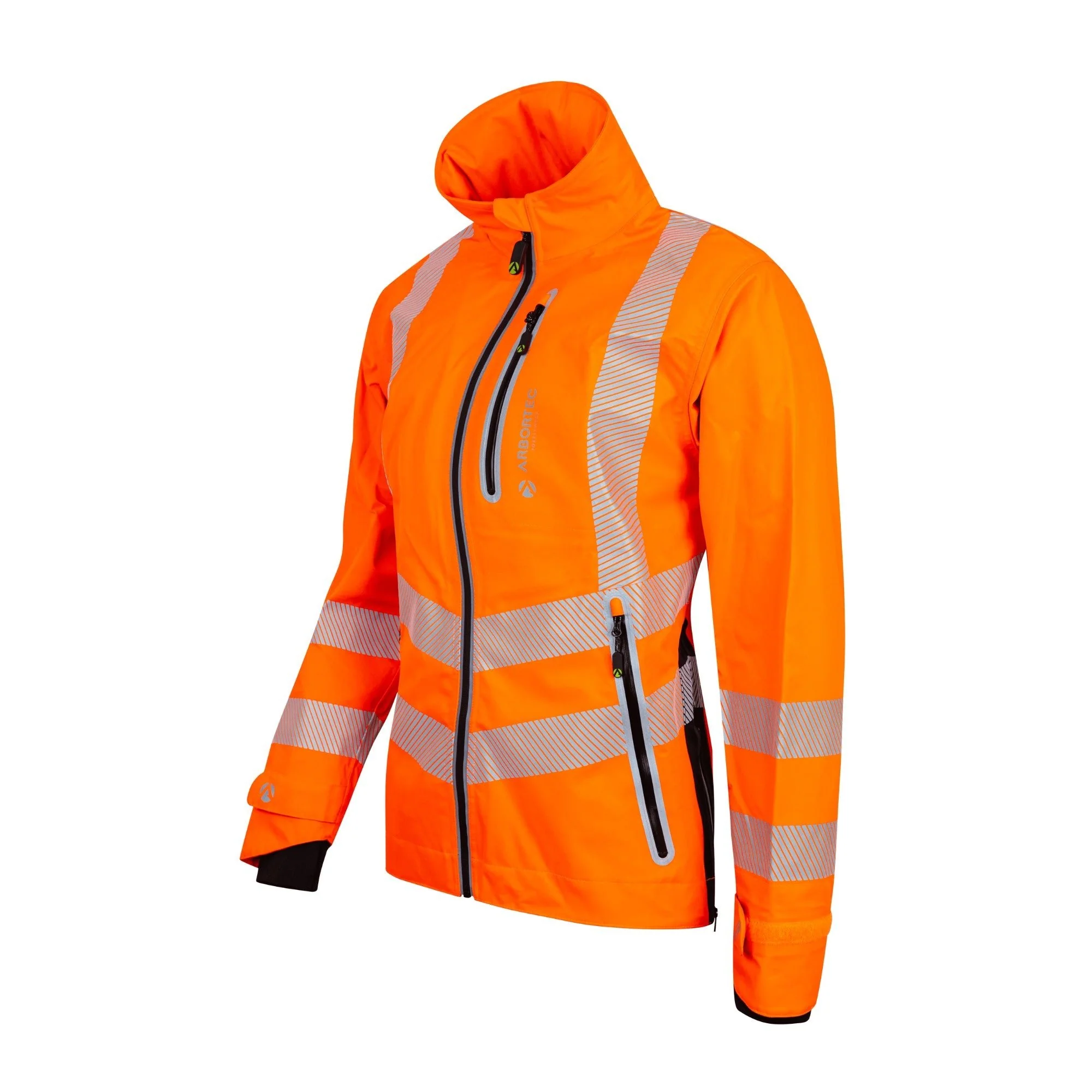 ATHV4420 Full Zip Waterproof Work Jacket – Hi-Vis Orange - Image 3