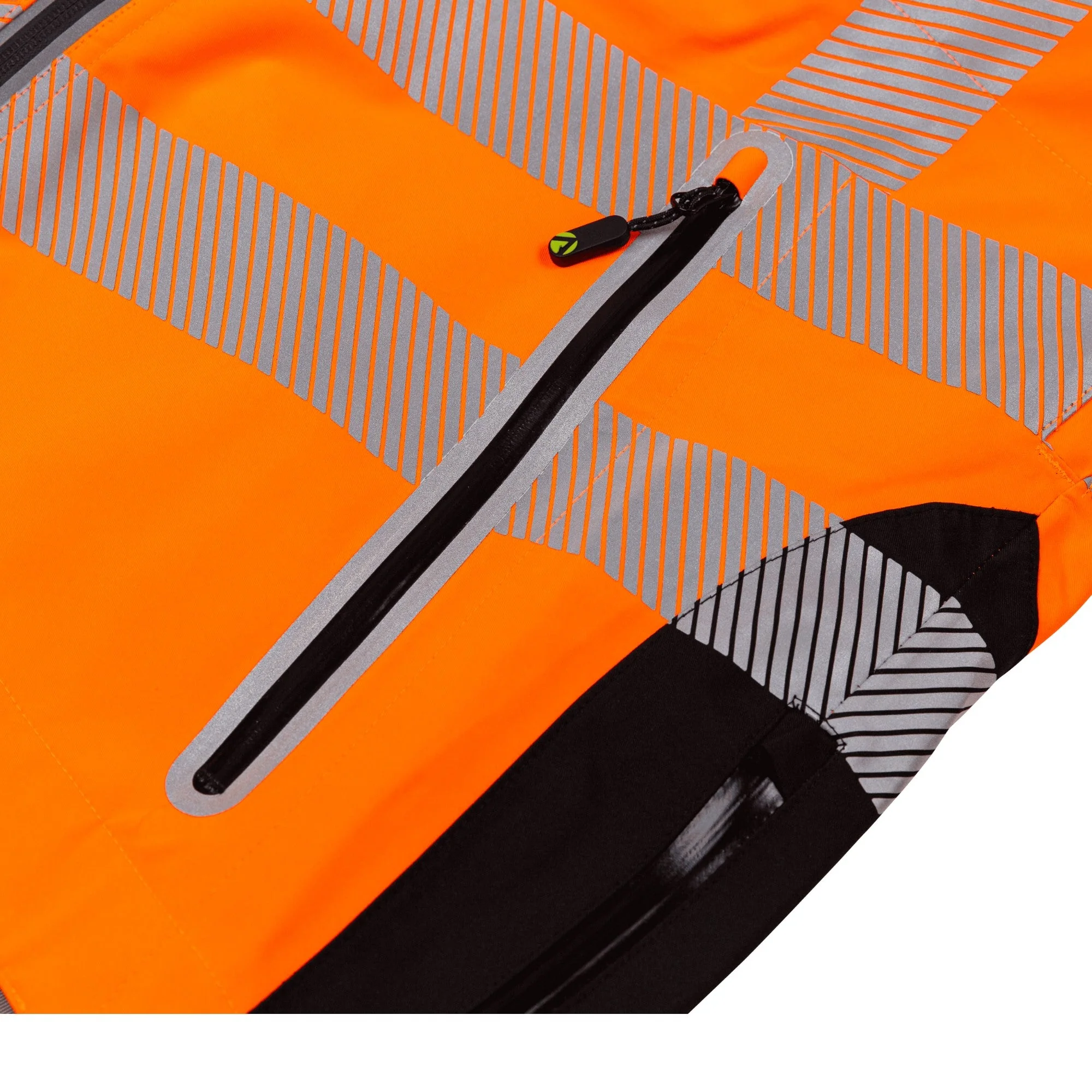 ATHV4420 Full Zip Waterproof Work Jacket – Hi-Vis Orange - Image 7