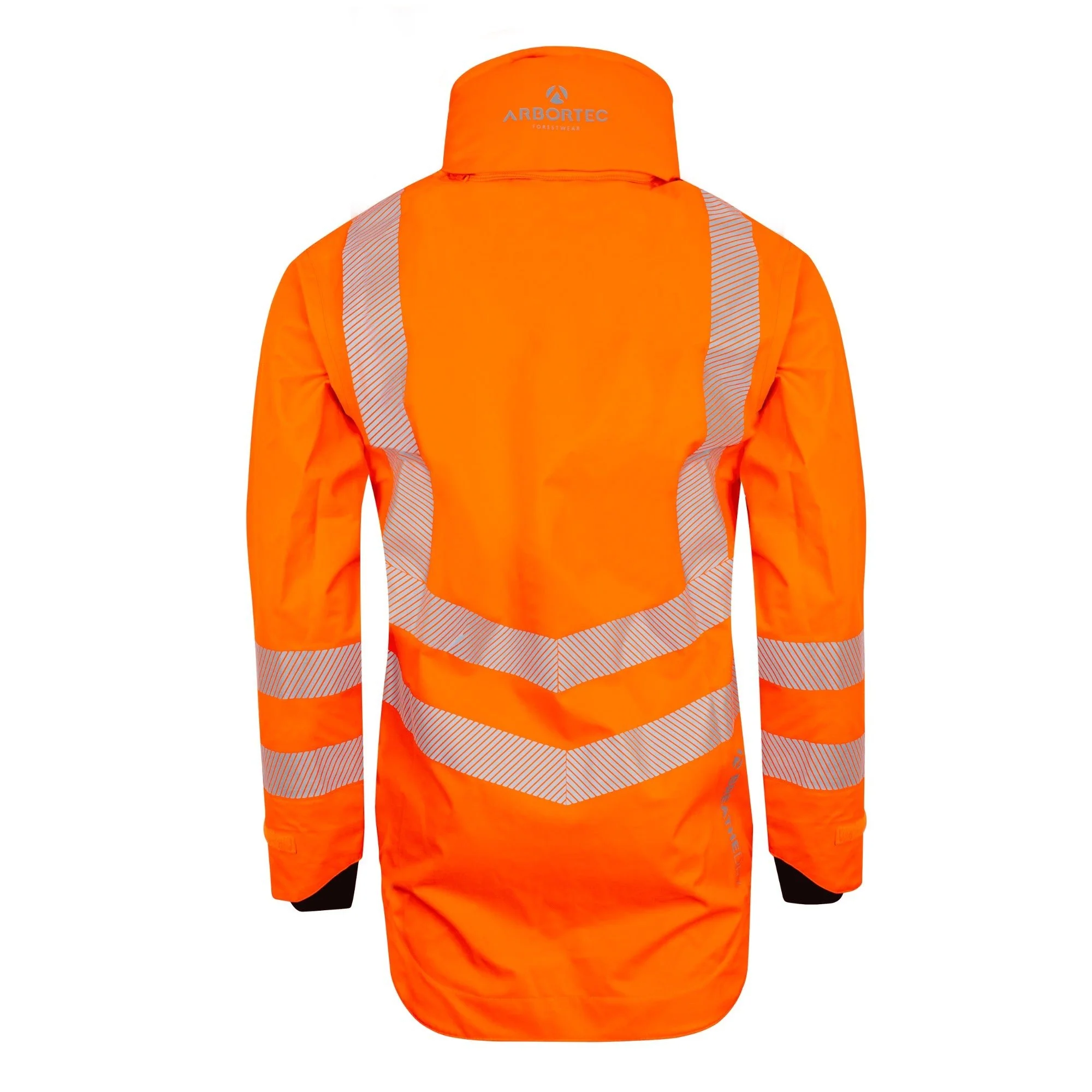 ATHV4420(F) Full Zip Waterproof Women’s Work Jacket – Hi-Vis Orange - Image 3