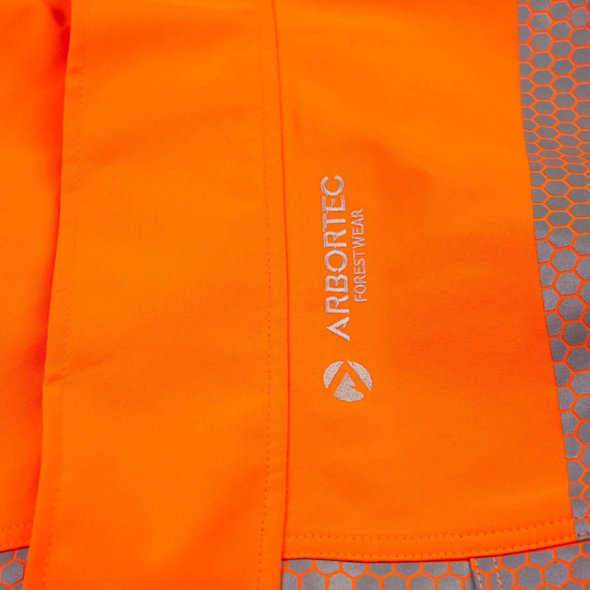 ATHV4460 - Heavy Duty Half Zip Waterproof Jacket - Hi Vis Orange - Image 10