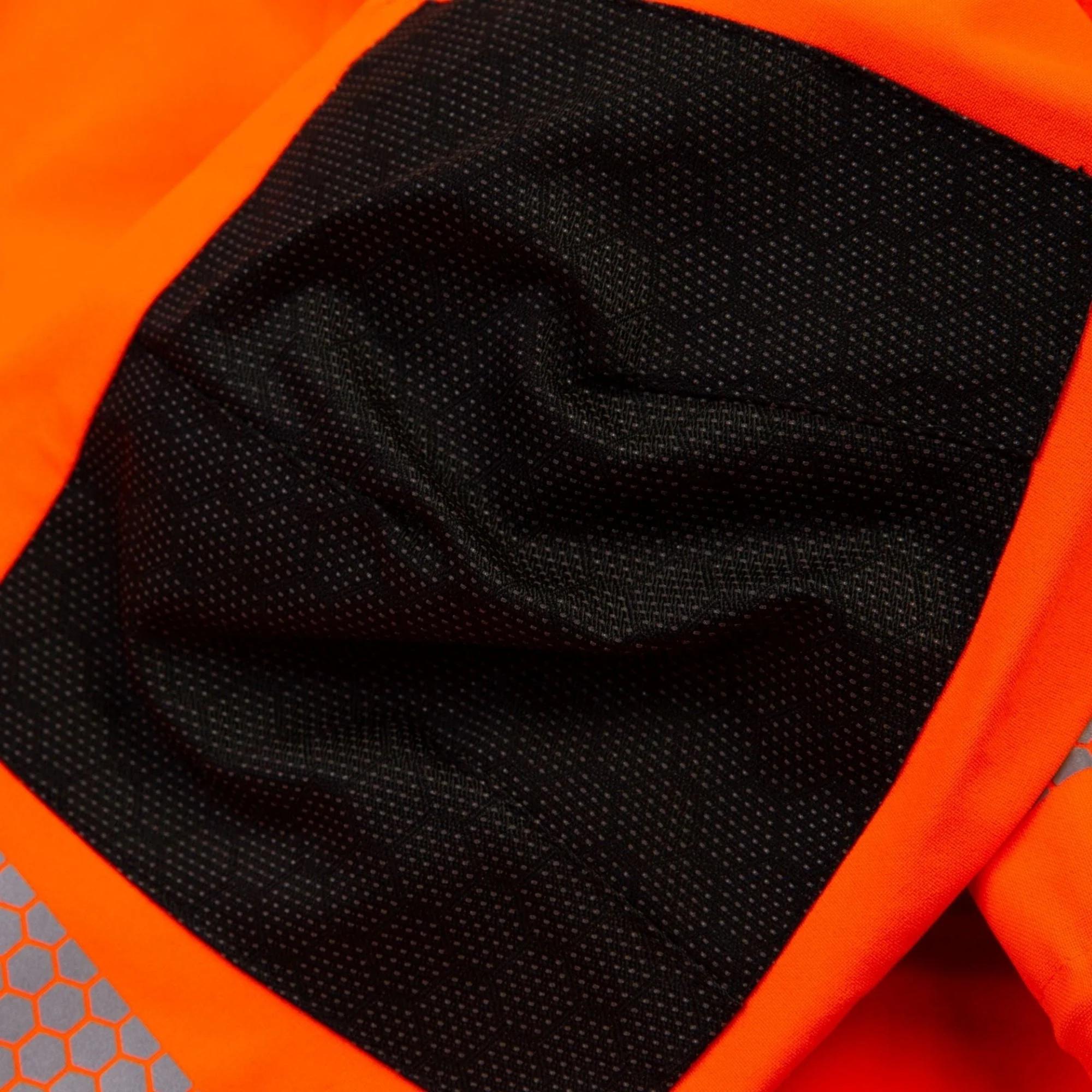 ATHV4460 - Heavy Duty Half Zip Waterproof Jacket - Hi Vis Orange - Image 7