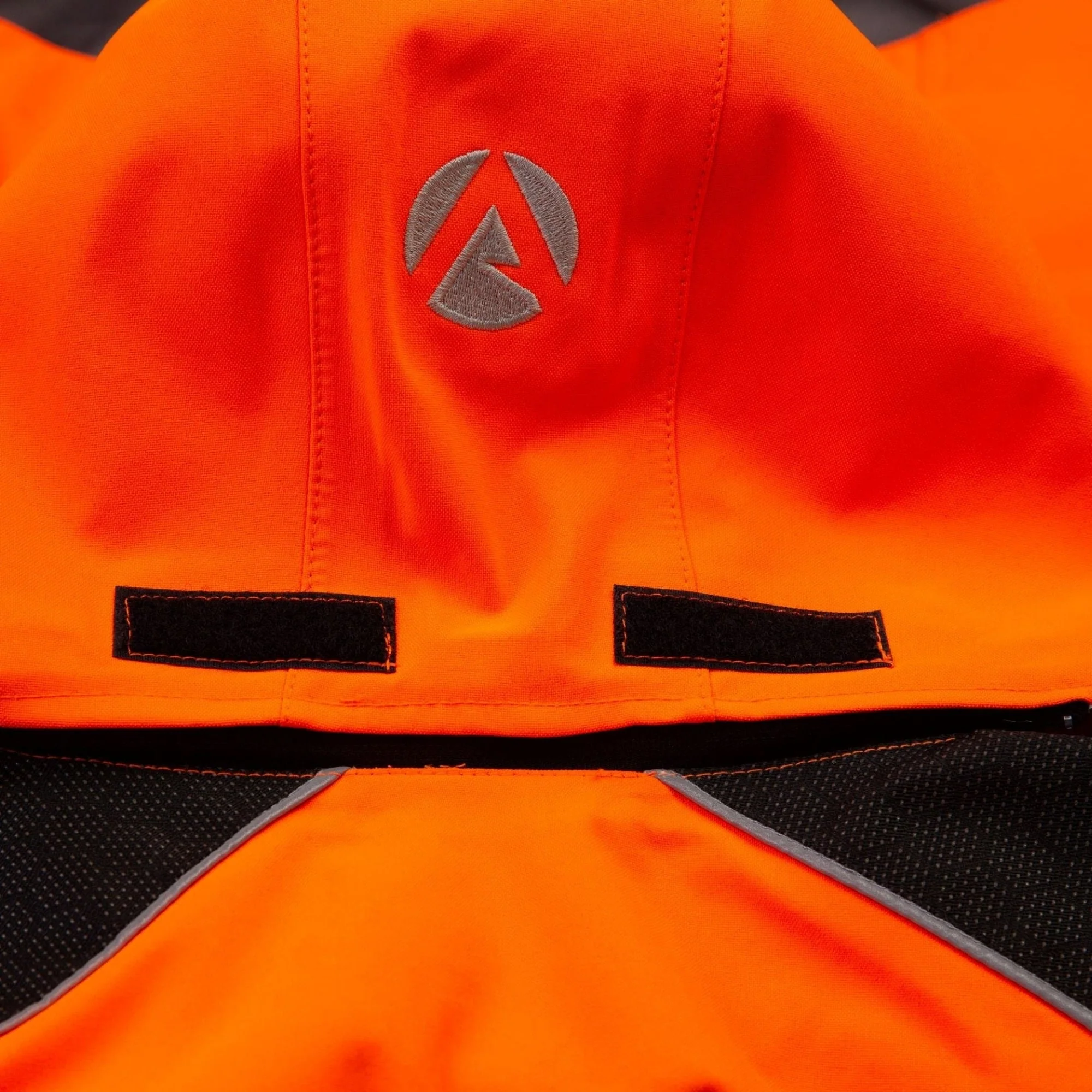 ATHV4460 - Heavy Duty Half Zip Waterproof Jacket - Hi Vis Orange - Image 8