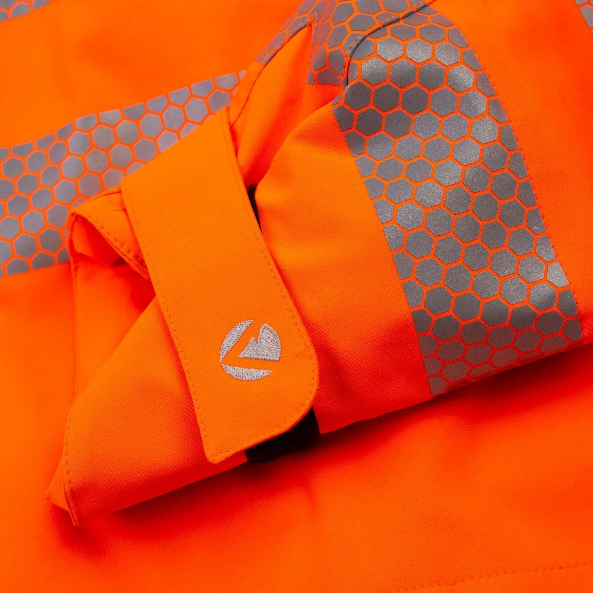 ATHV4460 - Heavy Duty Half Zip Waterproof Jacket - Hi Vis Orange - Image 9