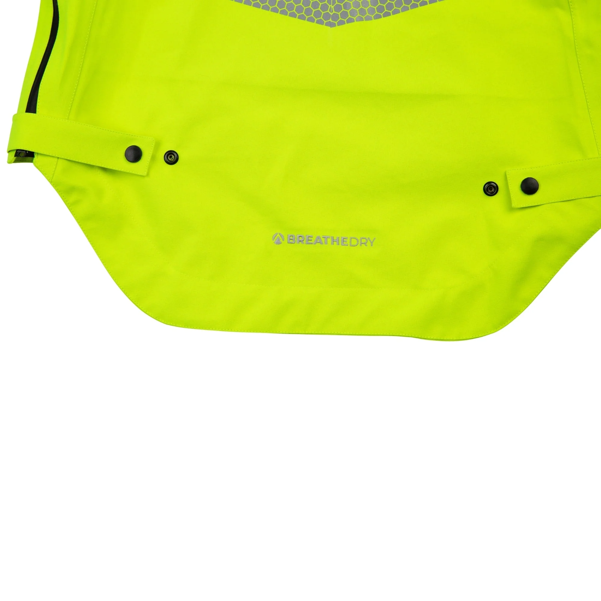 ATHV4460 - Heavy Duty Half Zip Waterproof Jacket - Hi Vis Yellow - Image 4
