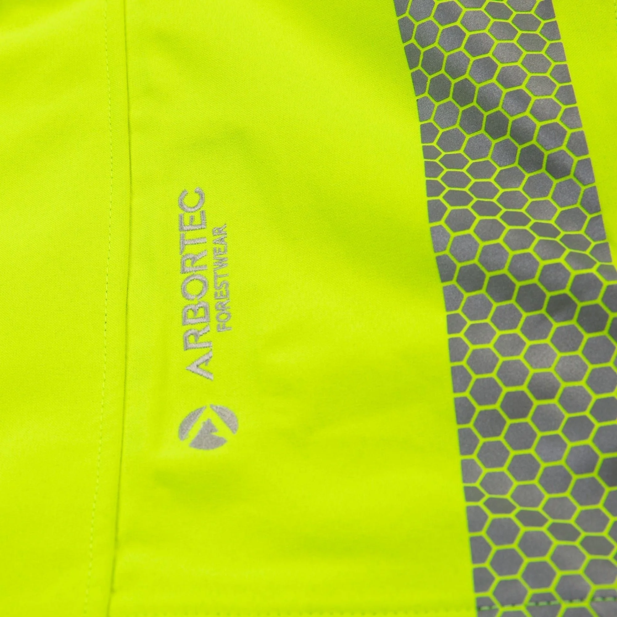 ATHV4460 - Heavy Duty Half Zip Waterproof Jacket - Hi Vis Yellow - Image 6