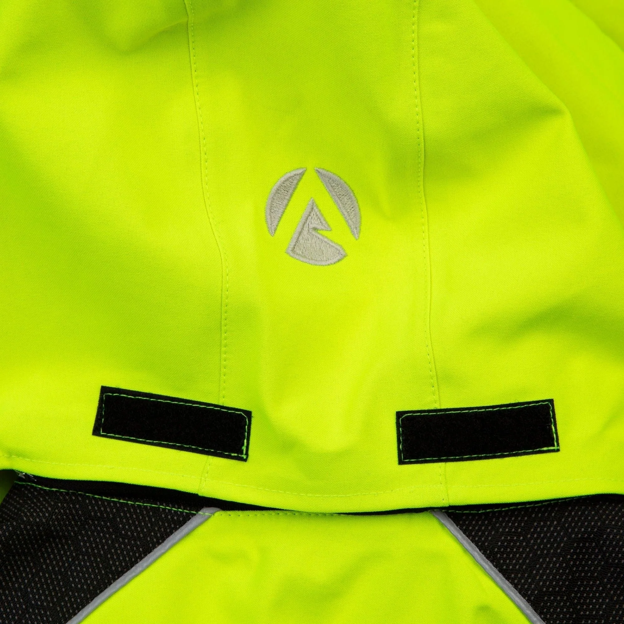 ATHV4460 - Heavy Duty Half Zip Waterproof Jacket - Hi Vis Yellow - Image 7