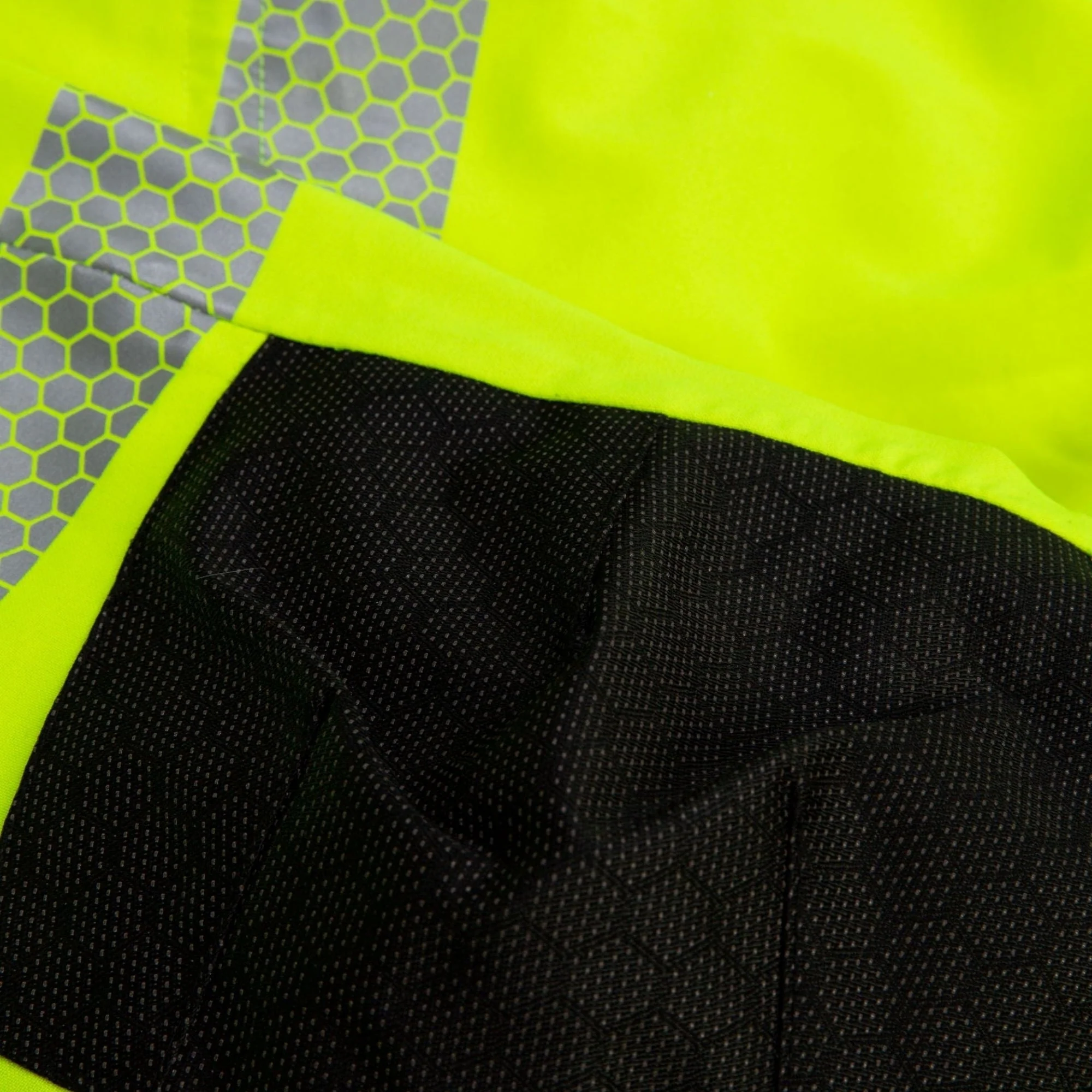 ATHV4460 - Heavy Duty Half Zip Waterproof Jacket - Hi Vis Yellow - Image 8