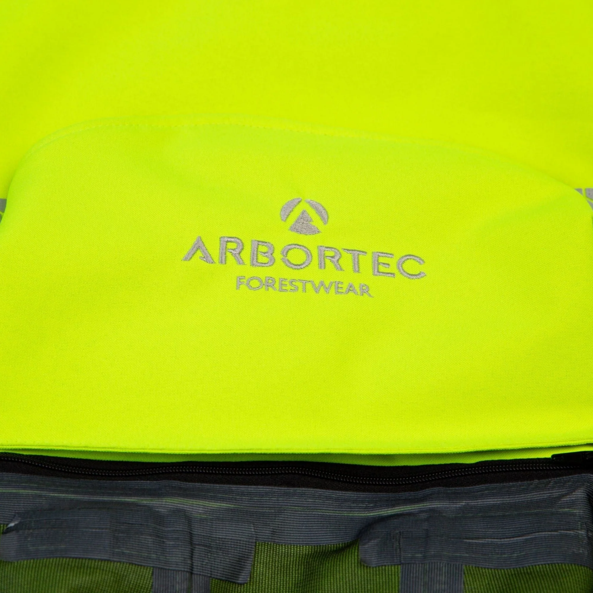 ATHV4460 - Heavy Duty Half Zip Waterproof Jacket - Hi Vis Yellow - Image 9