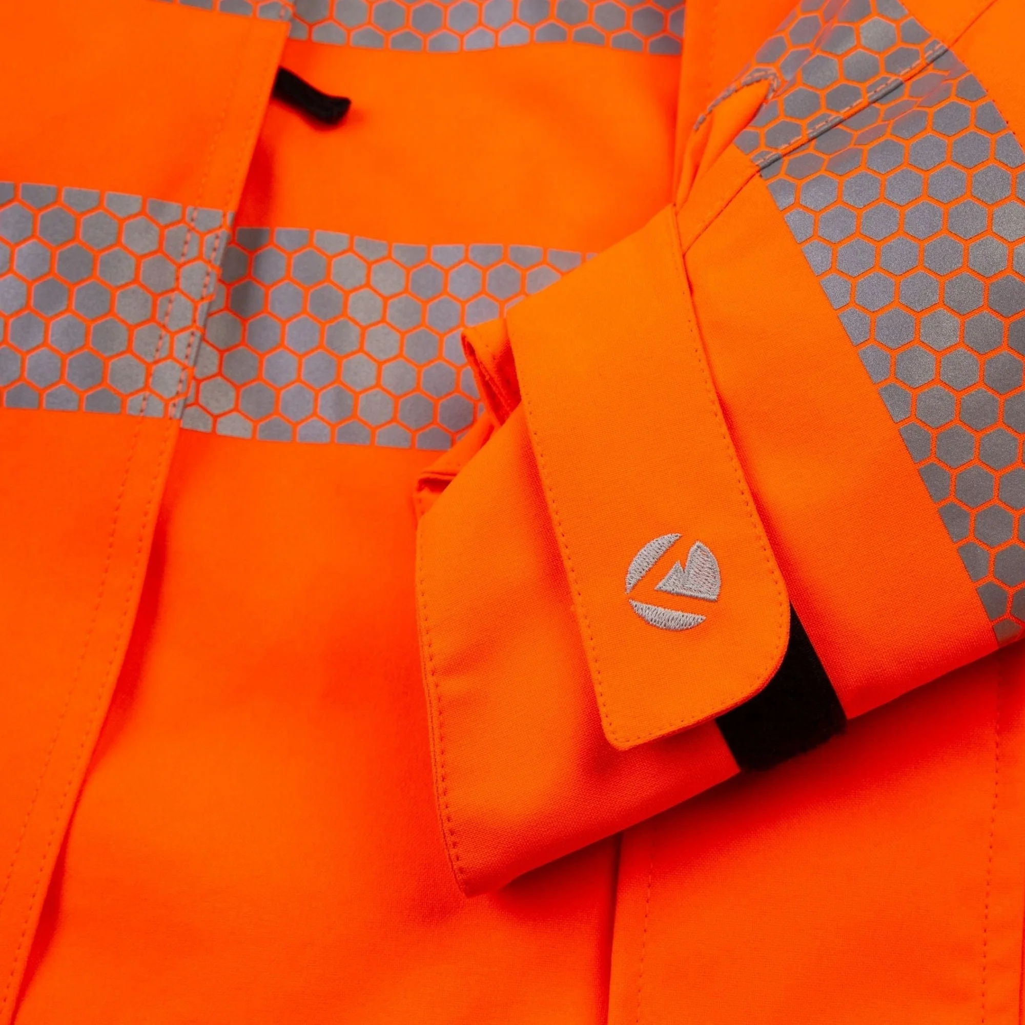 ATHV4480 - Heavy Duty Full Zip Waterproof Jacket - Hi Vis Orange - Image 10