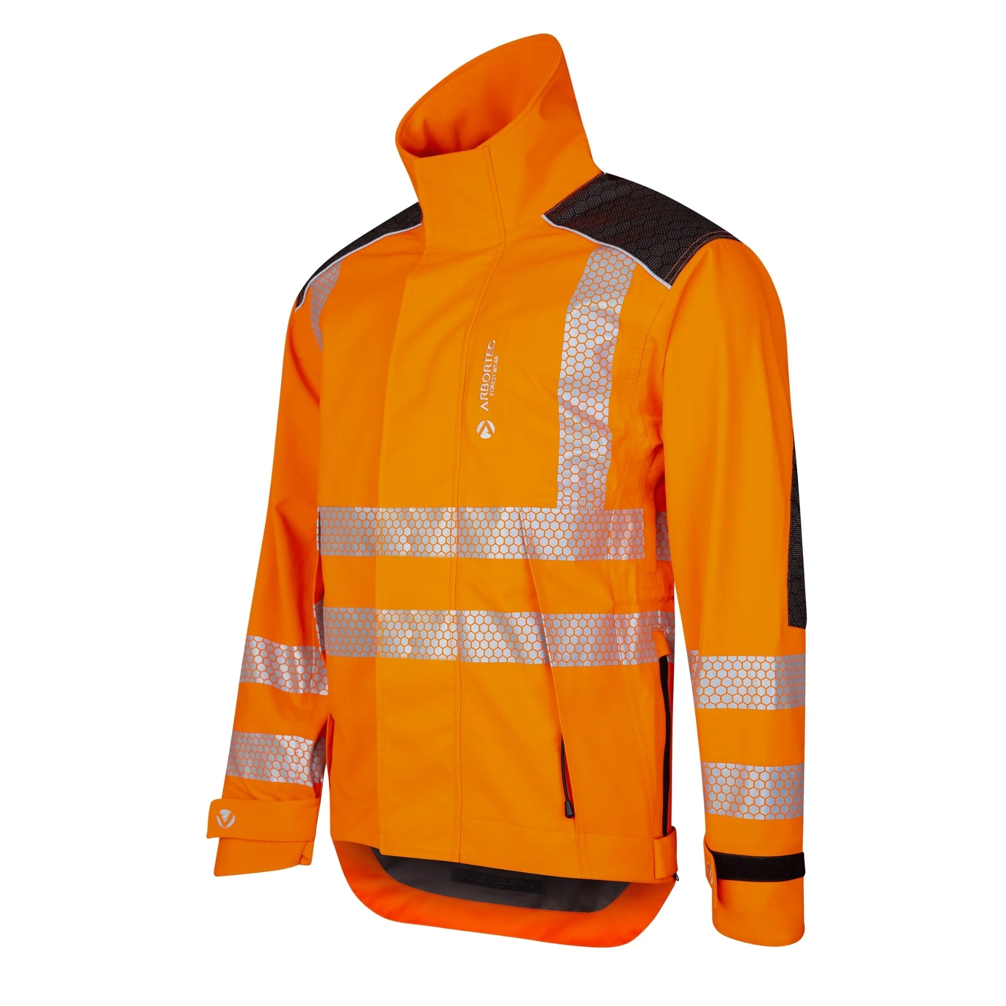 ATHV4480 - Heavy Duty Full Zip Waterproof Jacket - Hi Vis Orange - Image 4