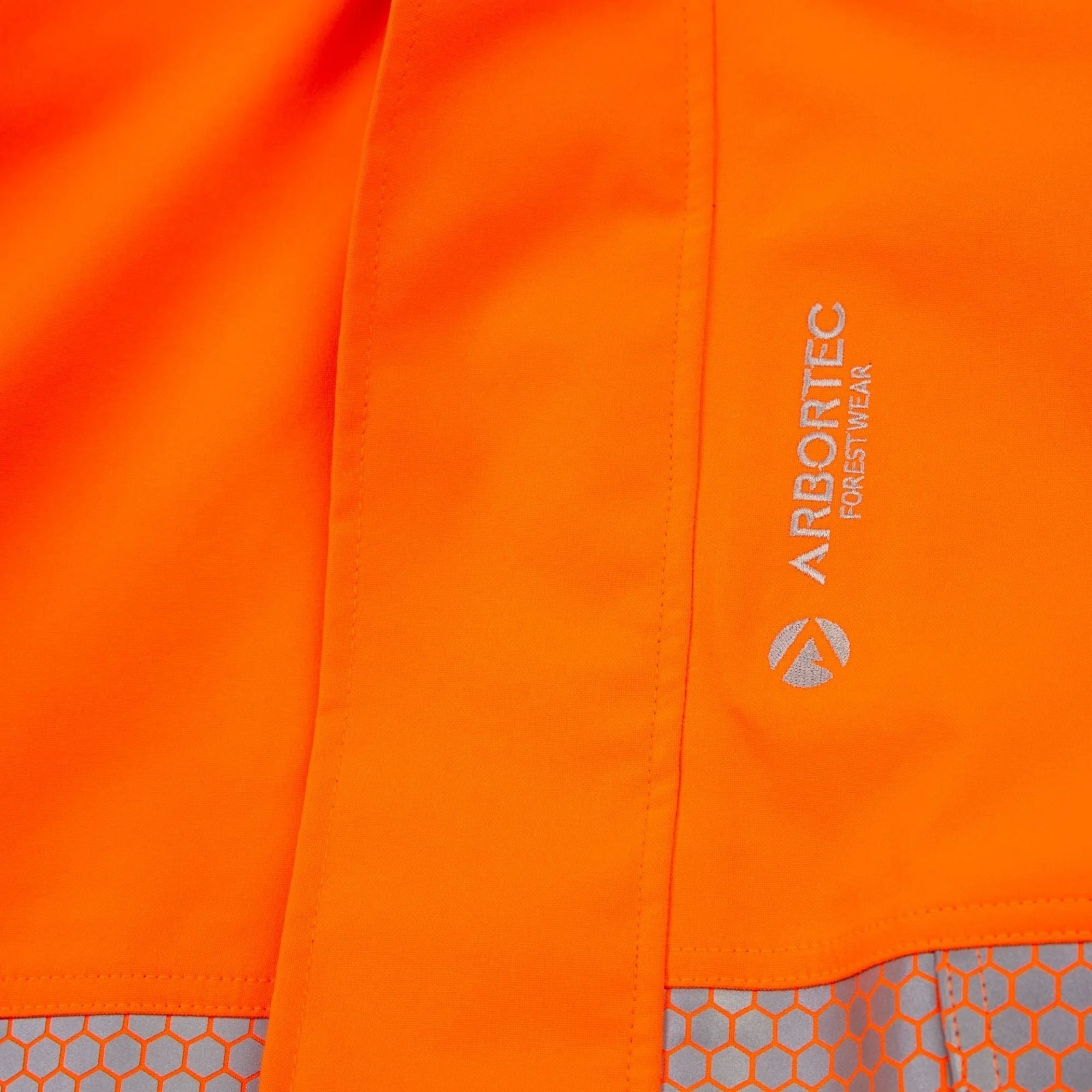 ATHV4480 - Heavy Duty Full Zip Waterproof Jacket - Hi Vis Orange - Image 6