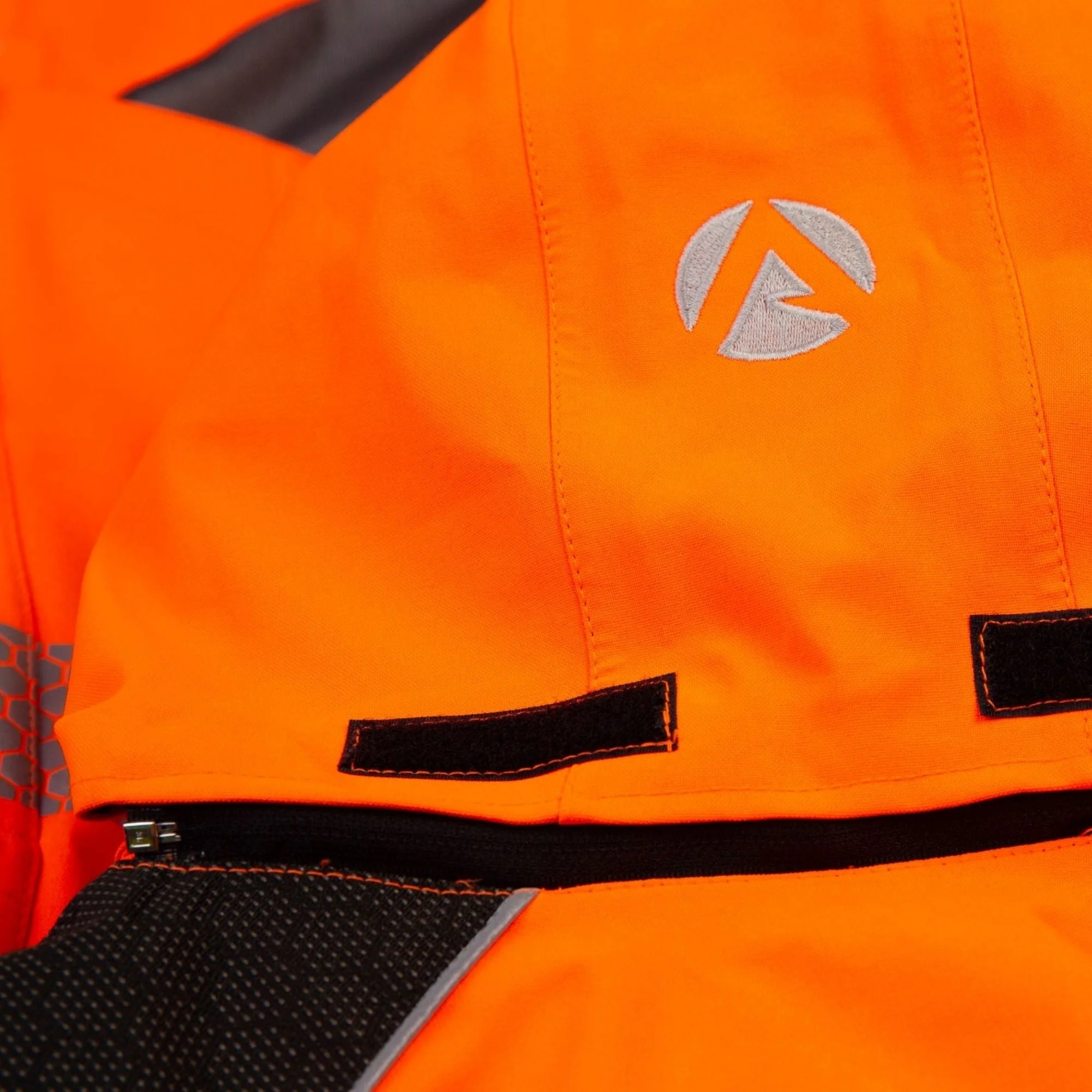 ATHV4480 - Heavy Duty Full Zip Waterproof Jacket - Hi Vis Orange - Image 7
