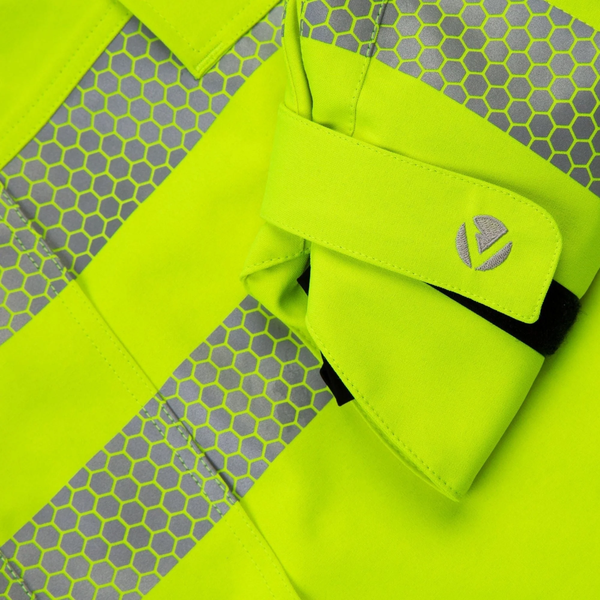 ATHV4480 - Heavy Duty Full Zip Waterproof Jacket - Hi Vis Yellow - Image 7