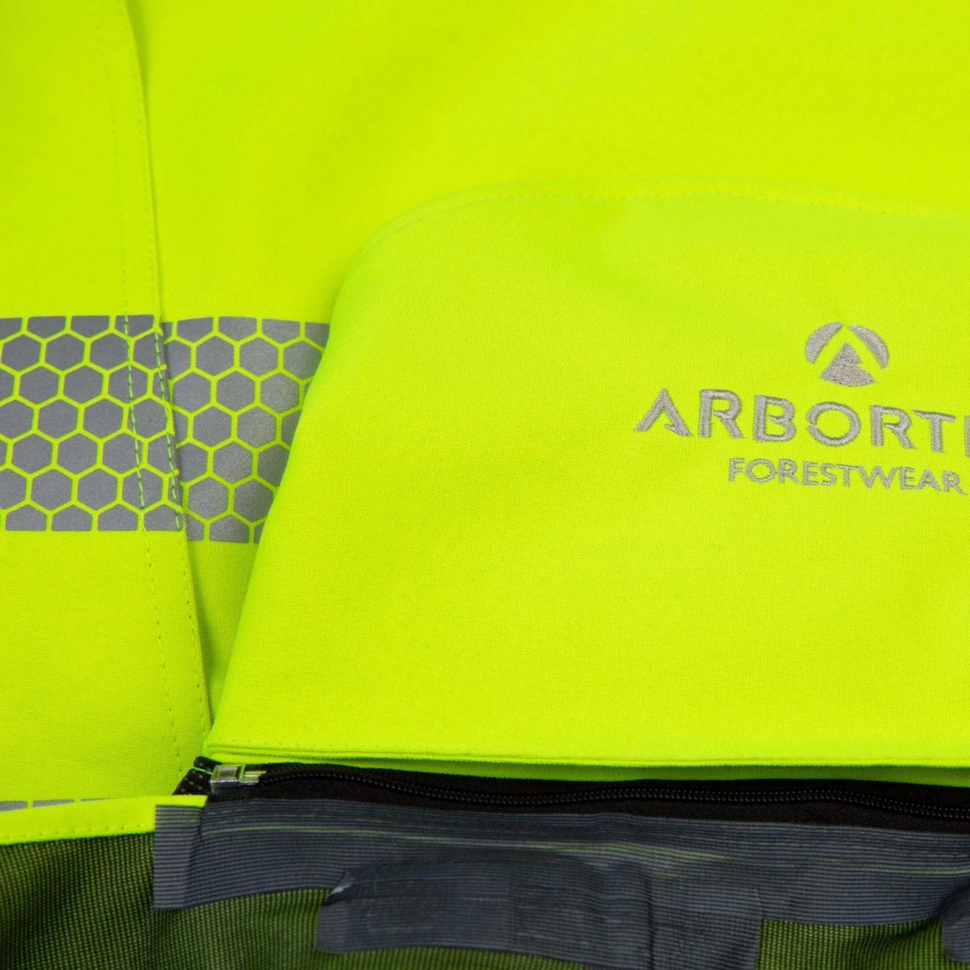 ATHV4480 - Heavy Duty Full Zip Waterproof Jacket - Hi Vis Yellow - Image 9