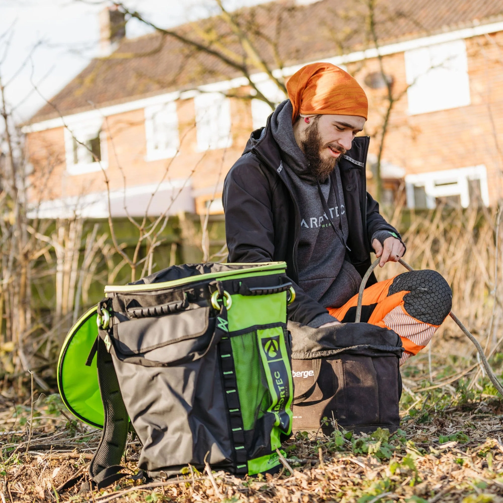 AT106-55 Cobra DryKit Rope Bag Lime/Black - 55 Litre - Image 3