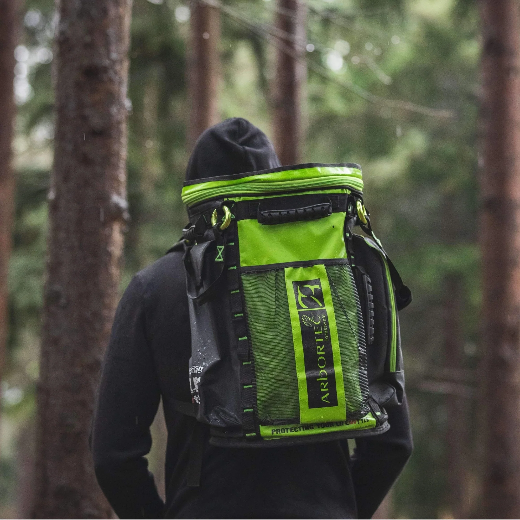 AT106-55 Cobra DryKit Rope Bag Lime/Black - 55 Litre - Image 8