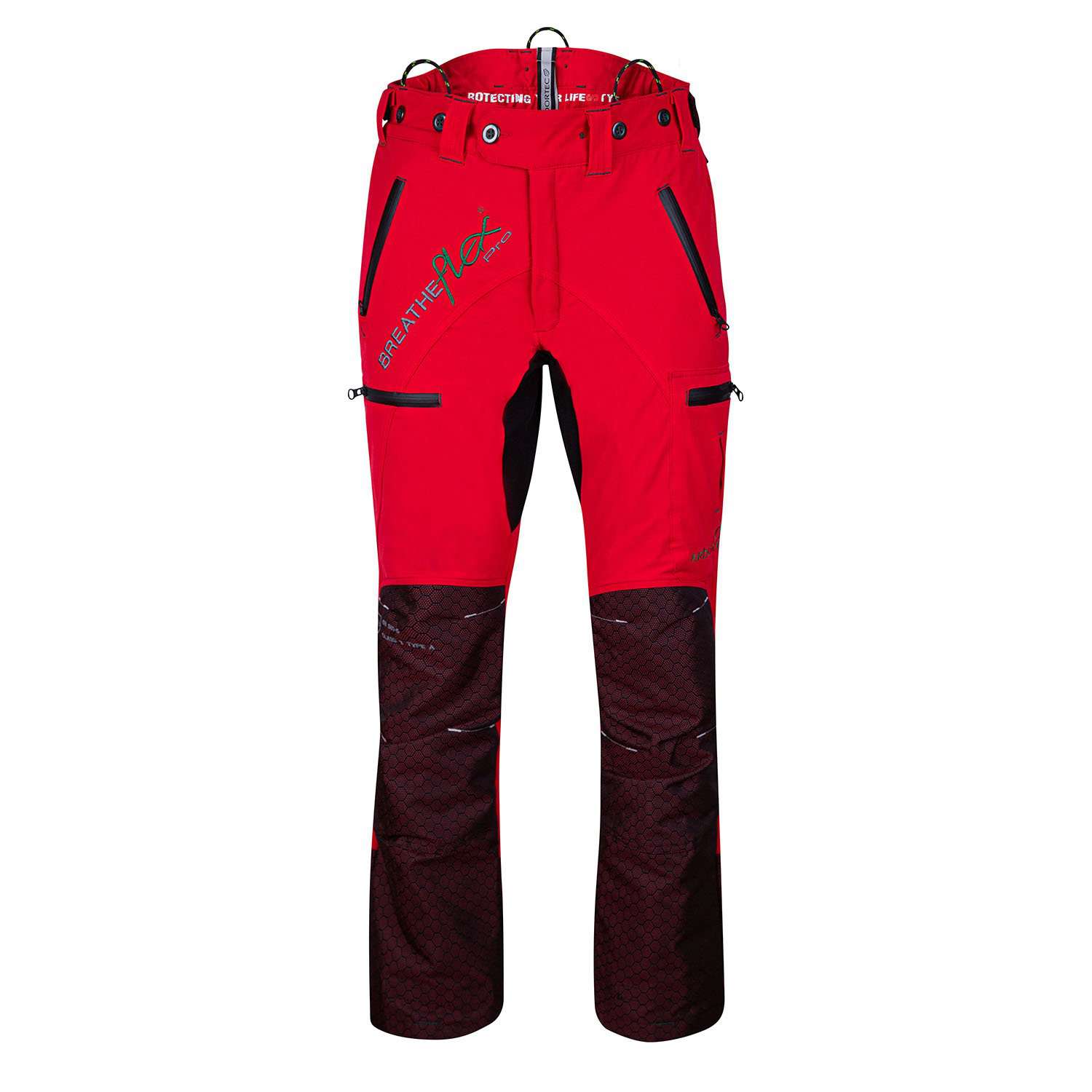 Freestyle Chainsaw Trousers Design C Class 1 - Red - AT4071 - Image 3