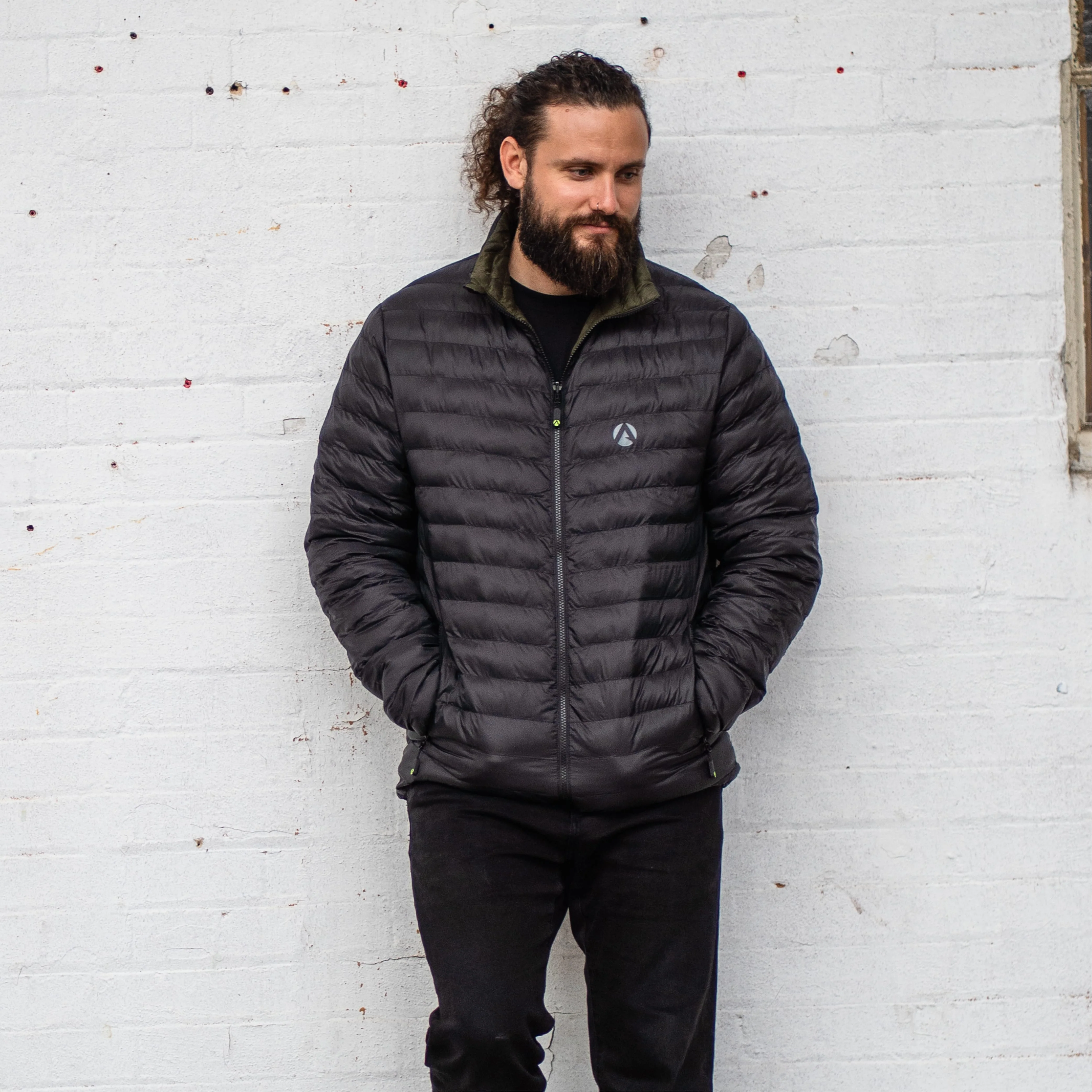 AT4600 - Reversible Puffer Jacket - Black/Olive - Image 14