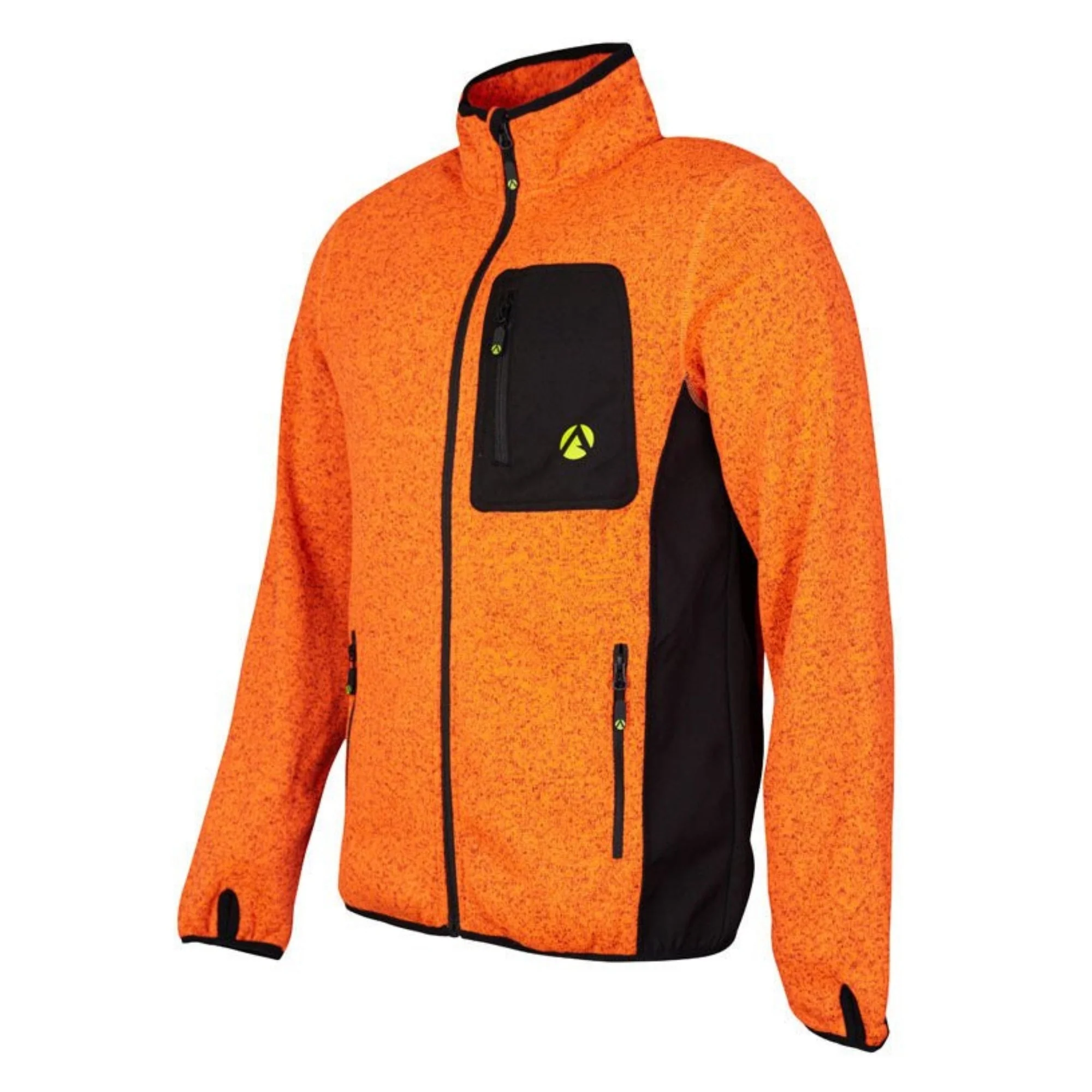 Kudu Melange Zip Sweater Orange - Image 3