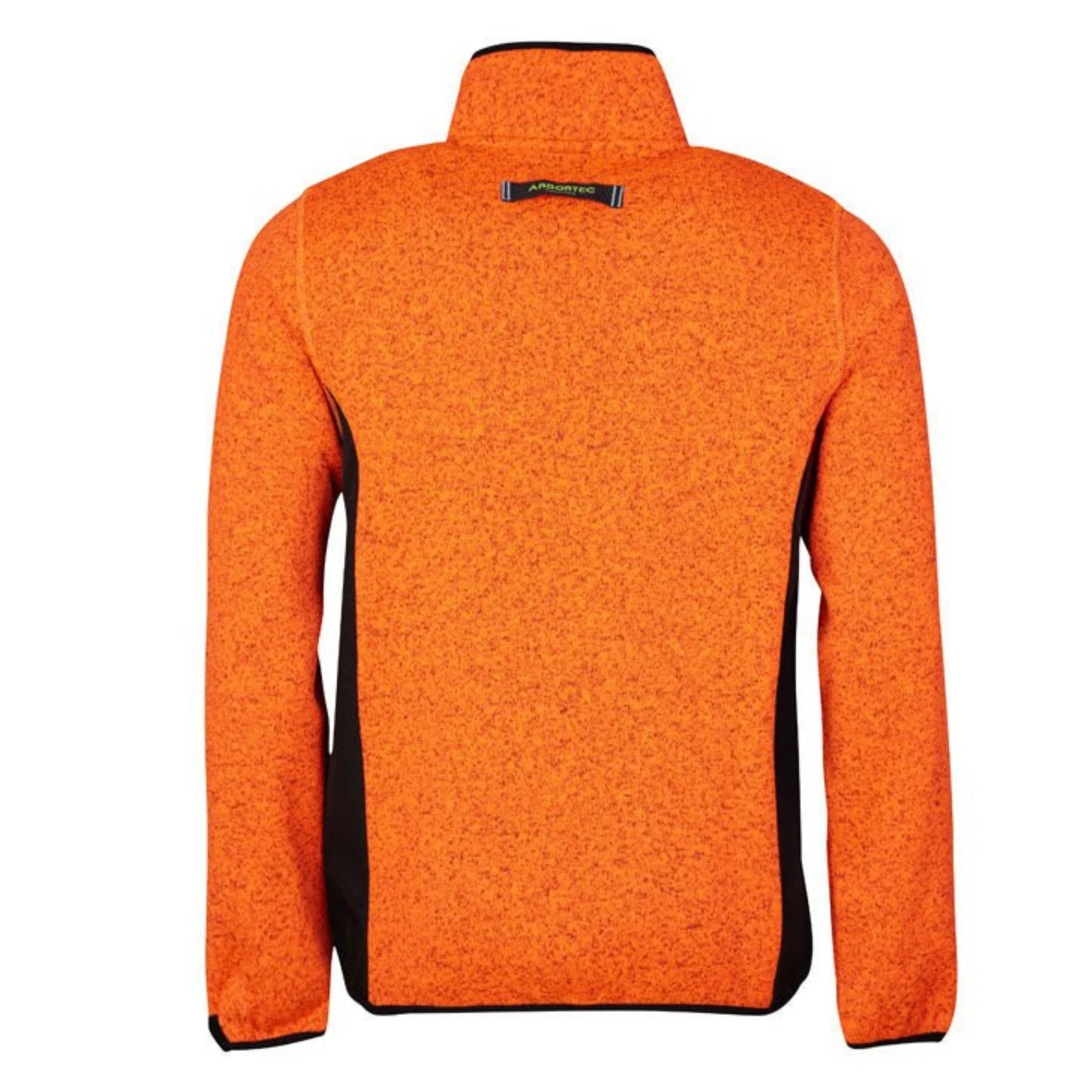Kudu Melange Zip Sweater Orange - Image 4