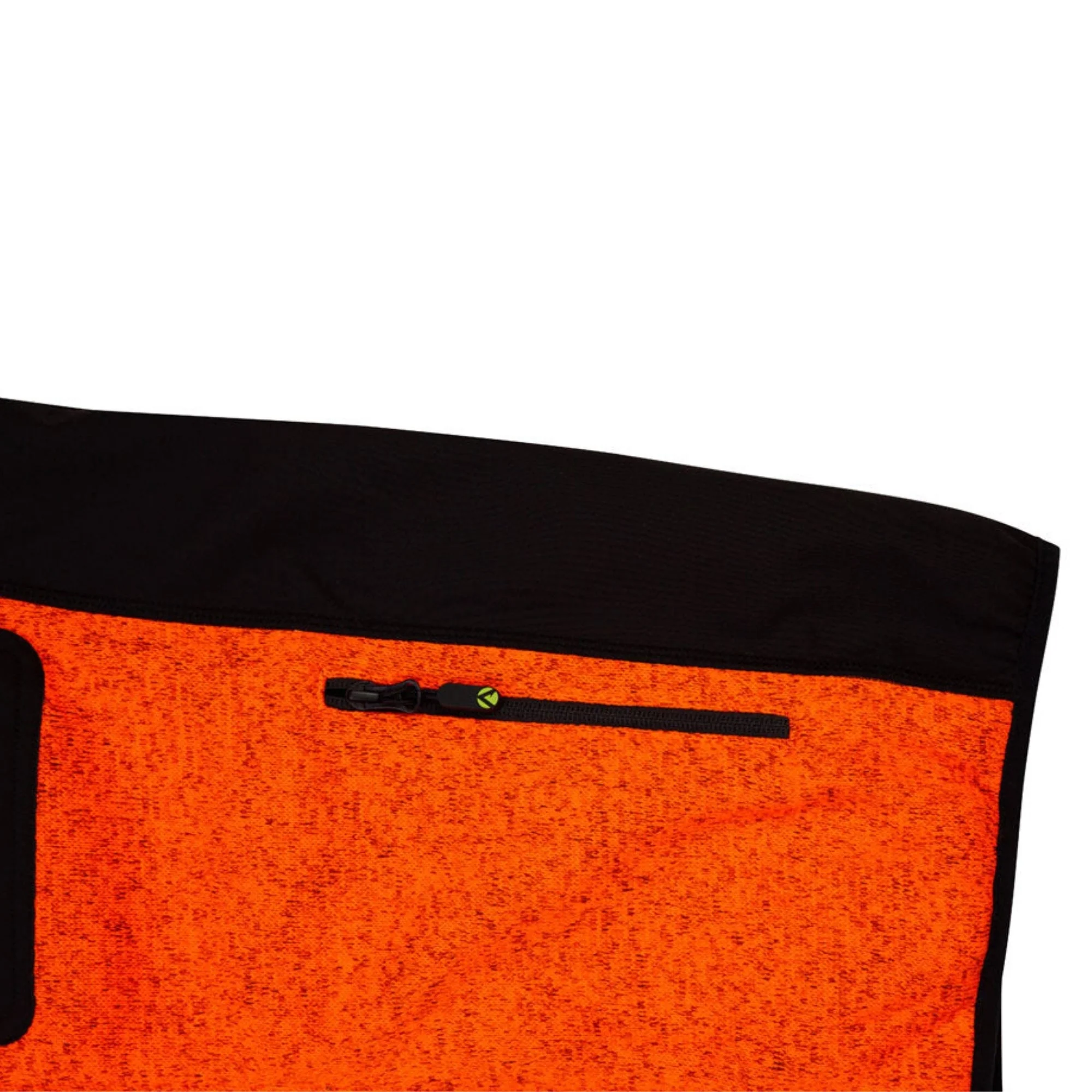 Kudu Melange Zip Sweater Orange - Image 5